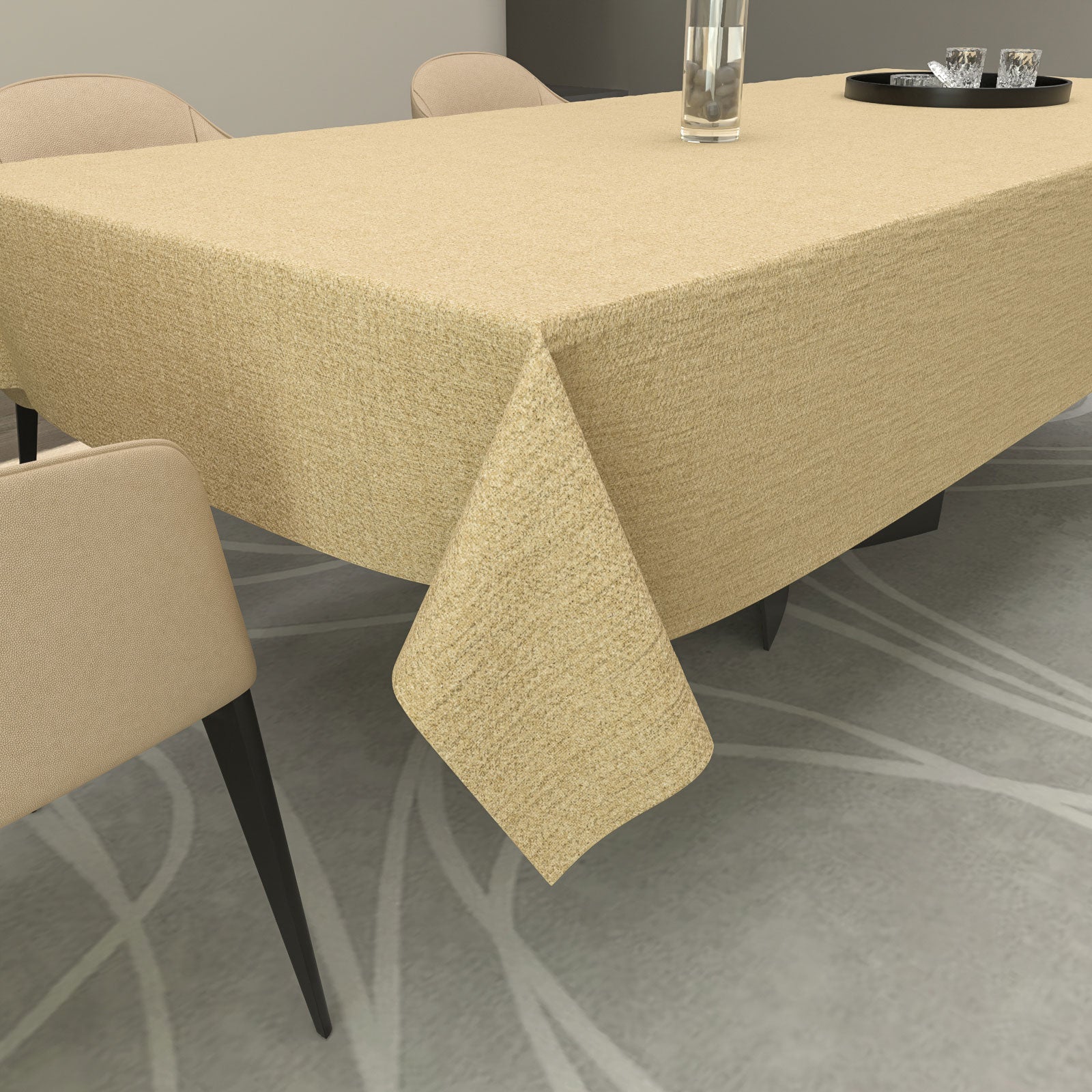 مفرش طاولة من الكتان - بيچ