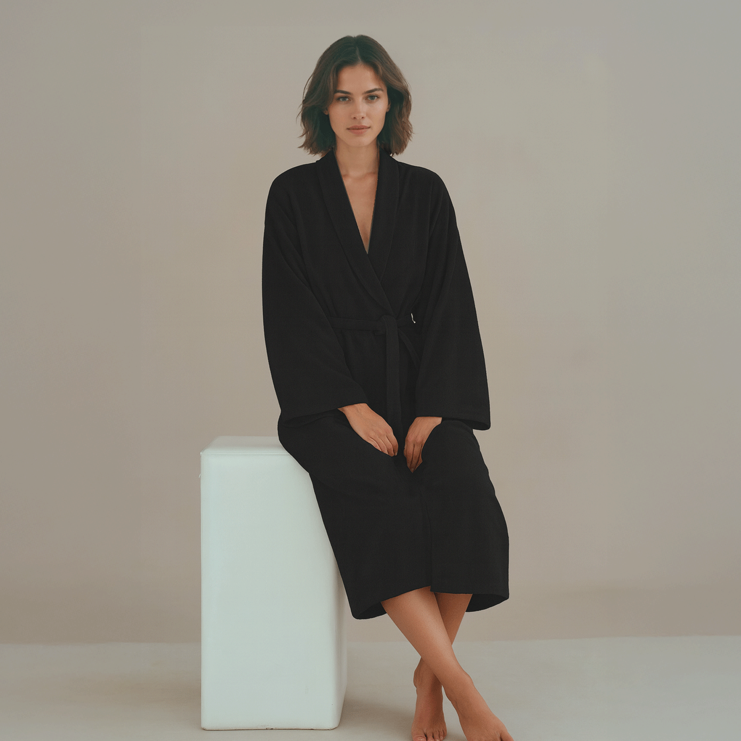 Hotel Cotton Bathrobe - 1350gm - Velour