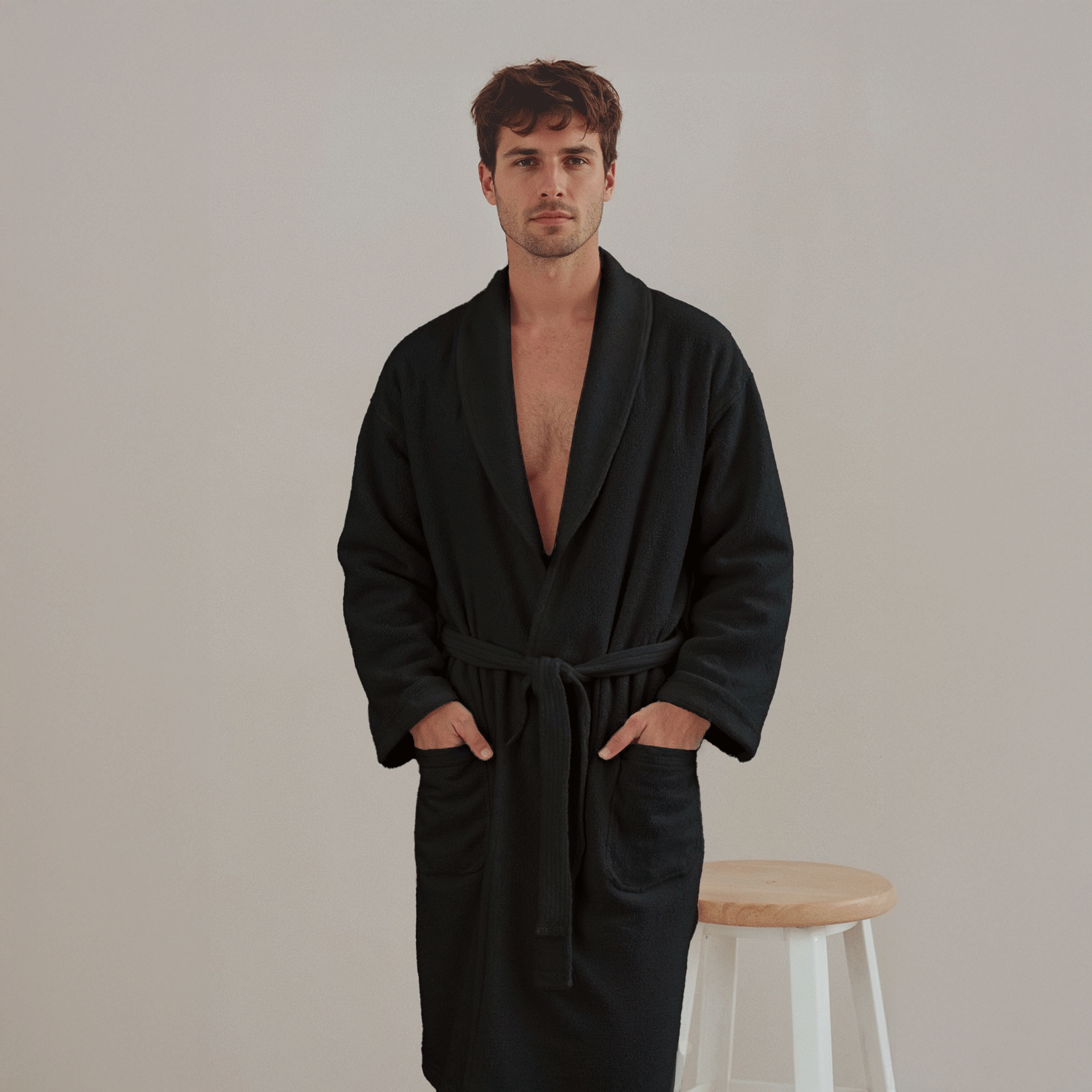 Hotel Cotton Bathrobe - 1350gm - Velour