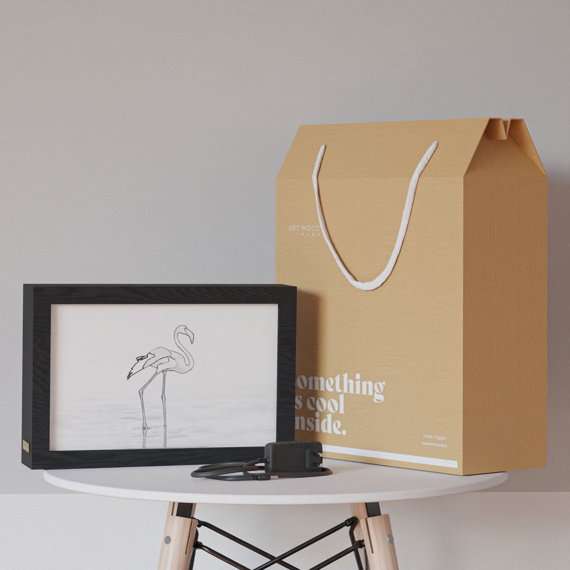 2 in 1 Photo Lighting Frame - Flamingo