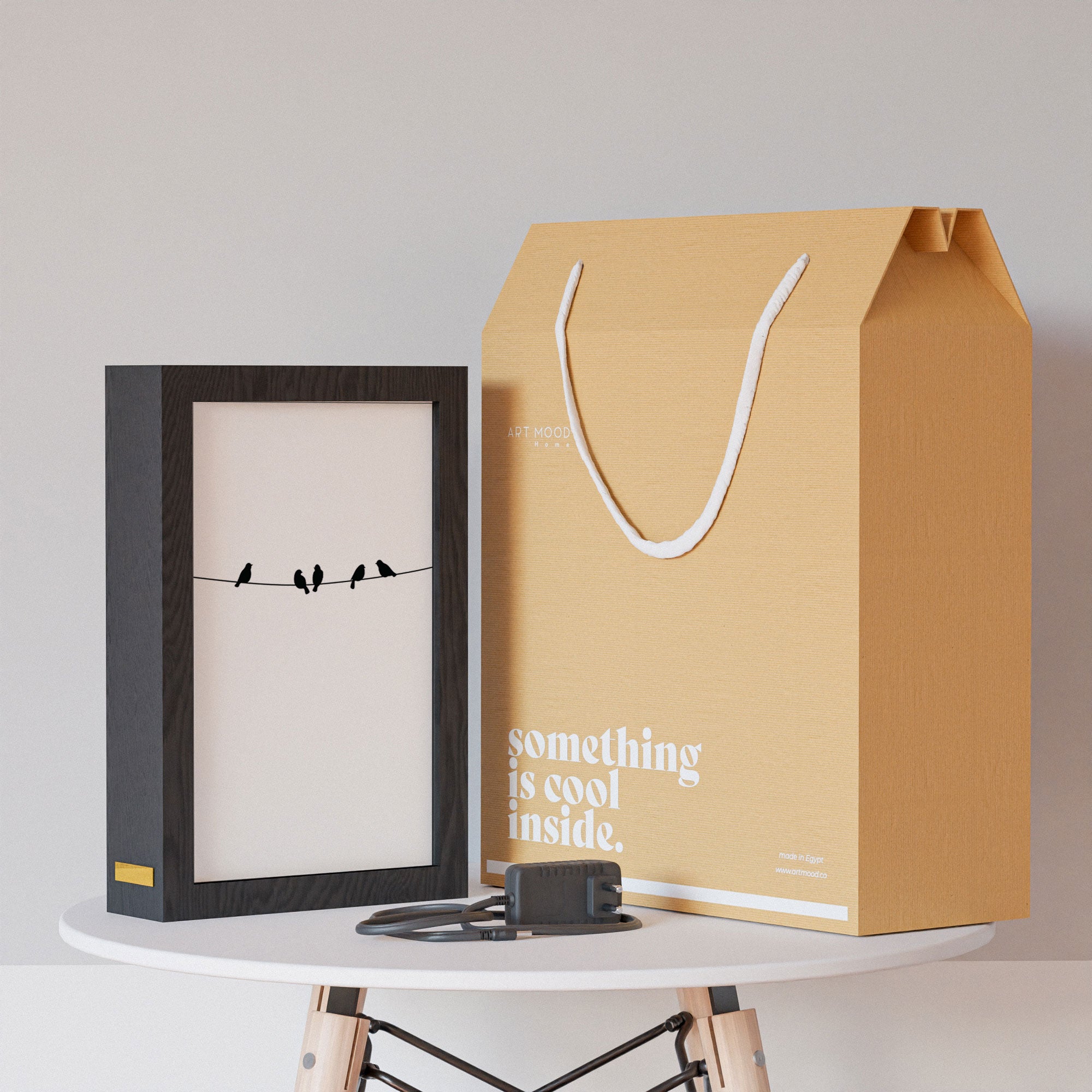 2 in 1 Photo Lighting Frame - Birds on Wire