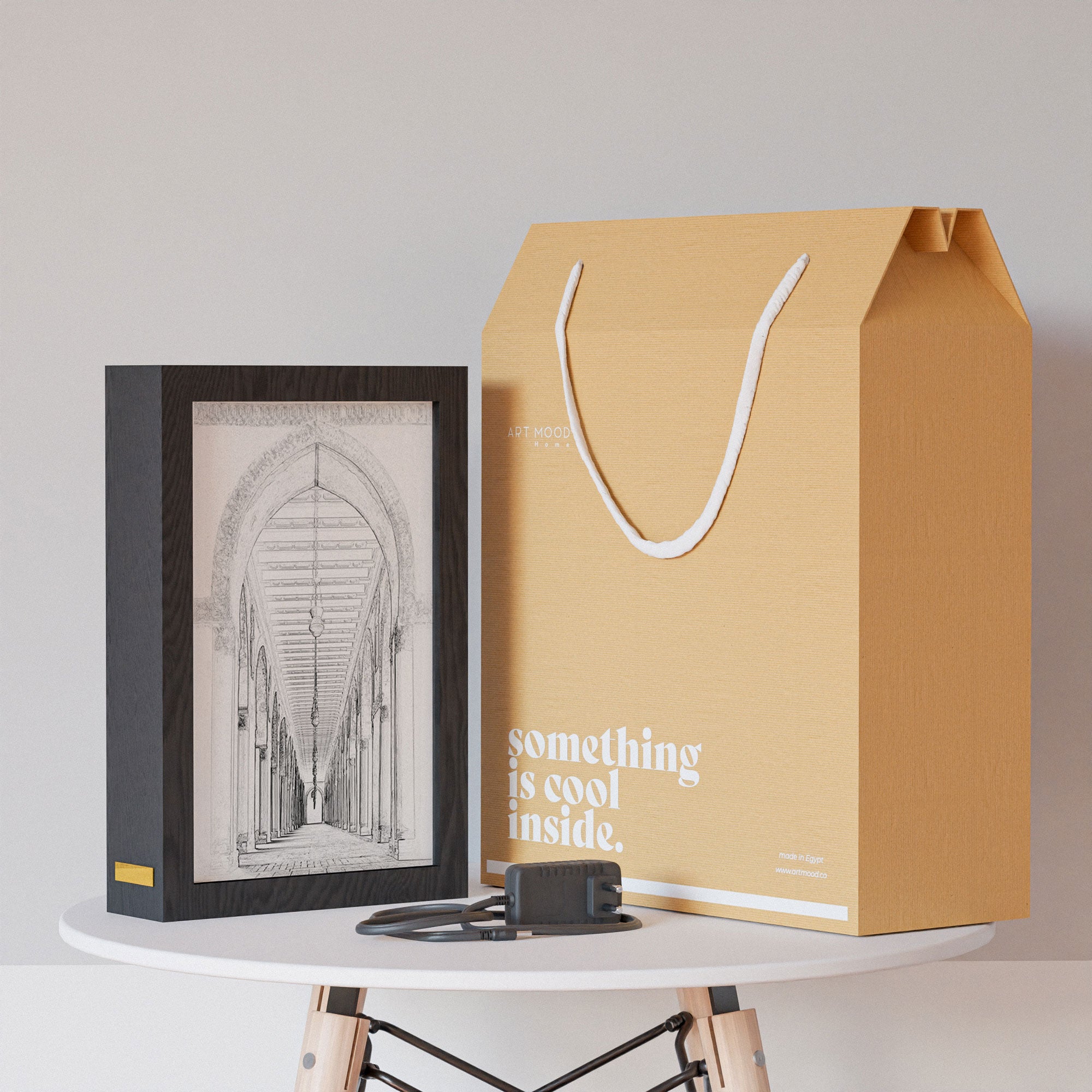 Cadre photo éclairé 2 en 1 - Mosquée Ahmad Ibn Tulun