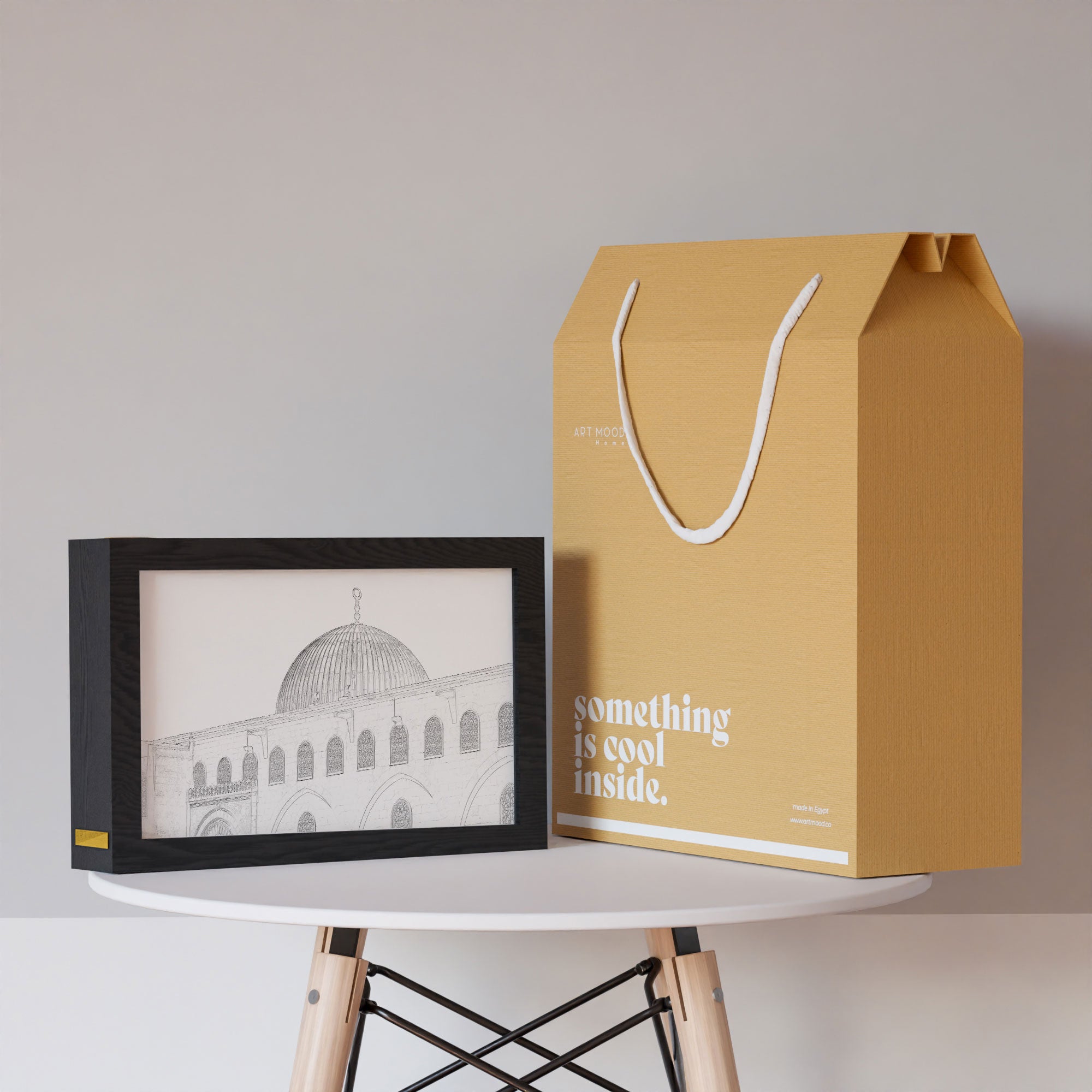 ٢ في ١ - برواز مضئ - المسجد الأقصي