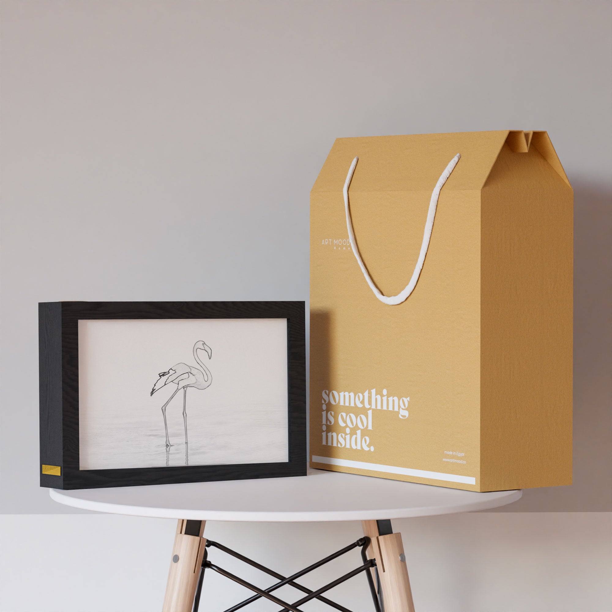 2 in 1 Photo Lighting Frame - Flamingo