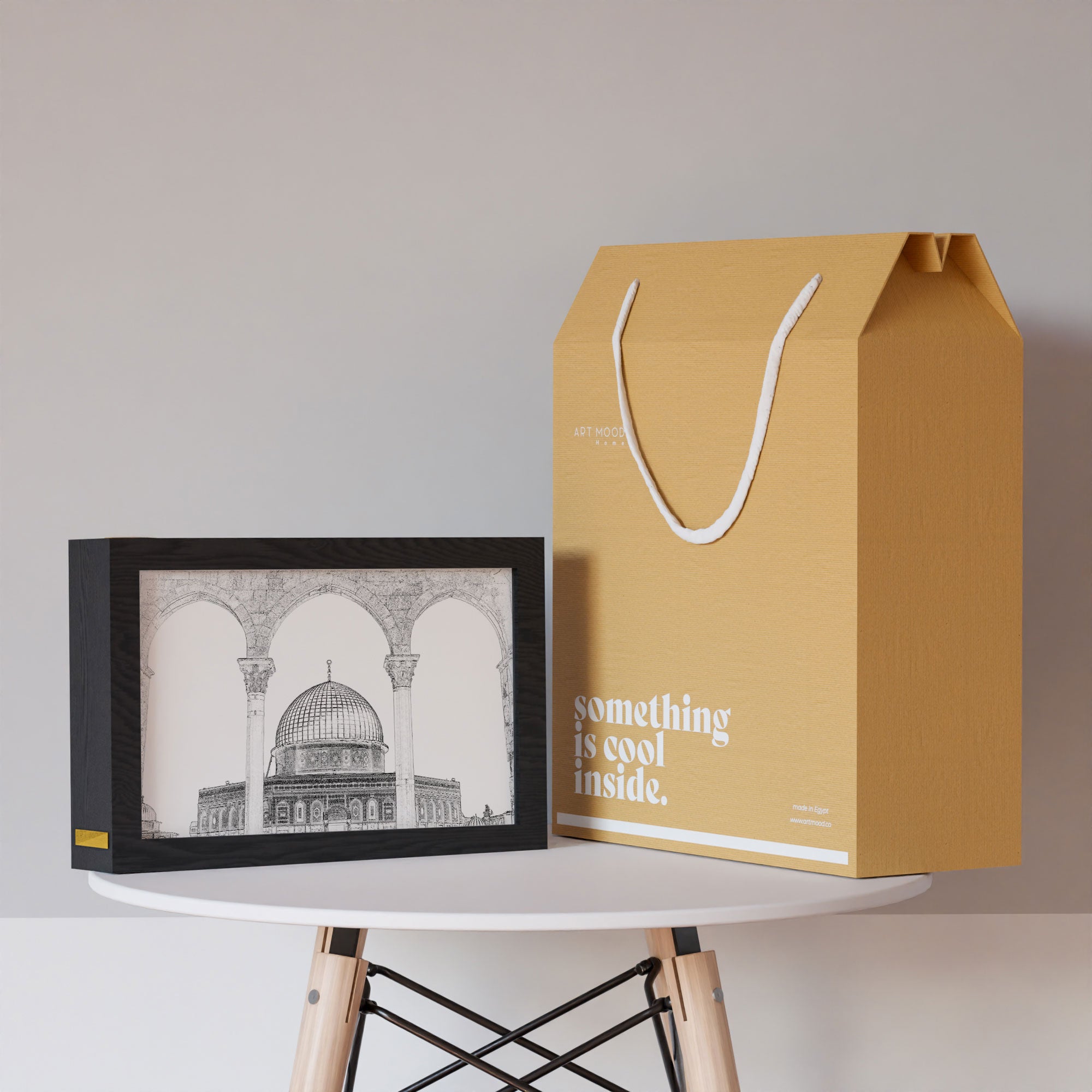 ٢ في ١ - برواز مضئ - قبة الصخرة