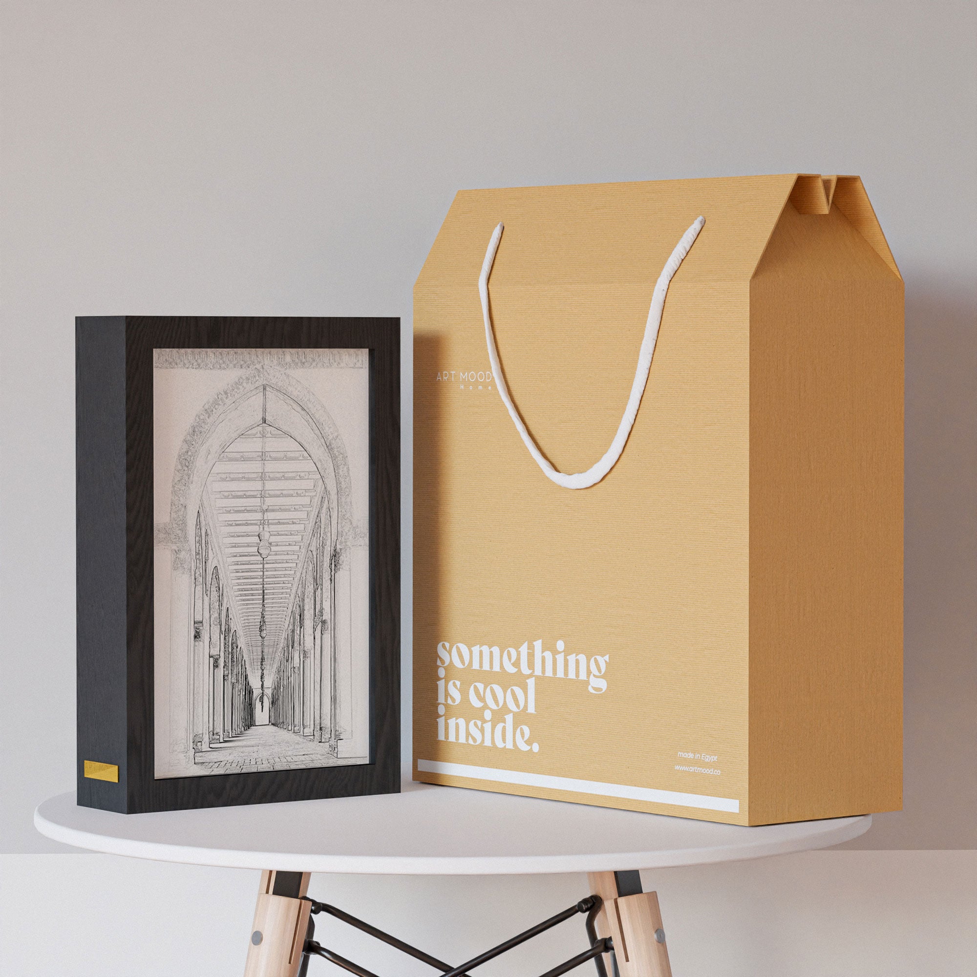 ٢ في ١ - برواز مضئ - مسجد احمد بن طولون