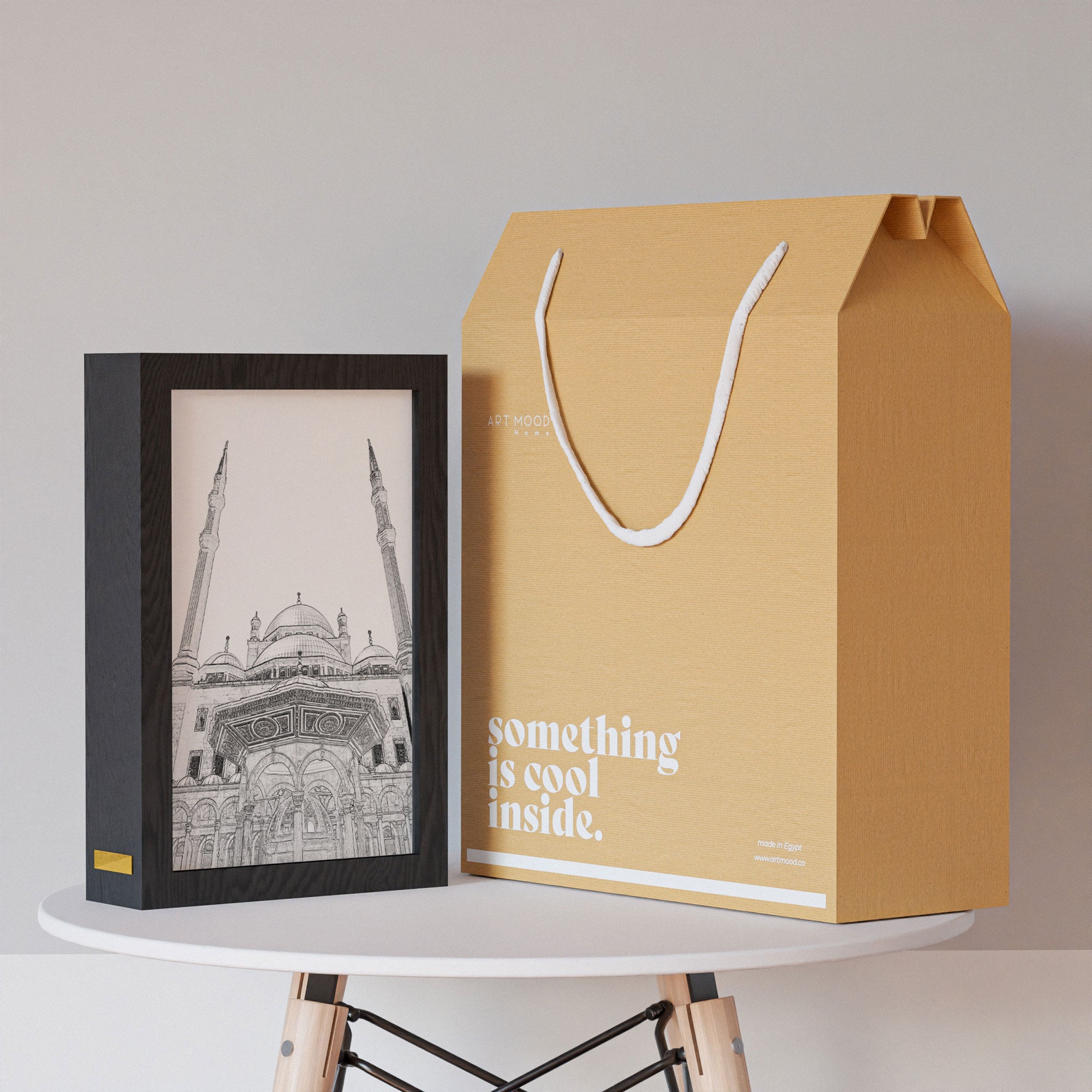 ٢ في ١ - برواز مضئ - مسجد محمد علي