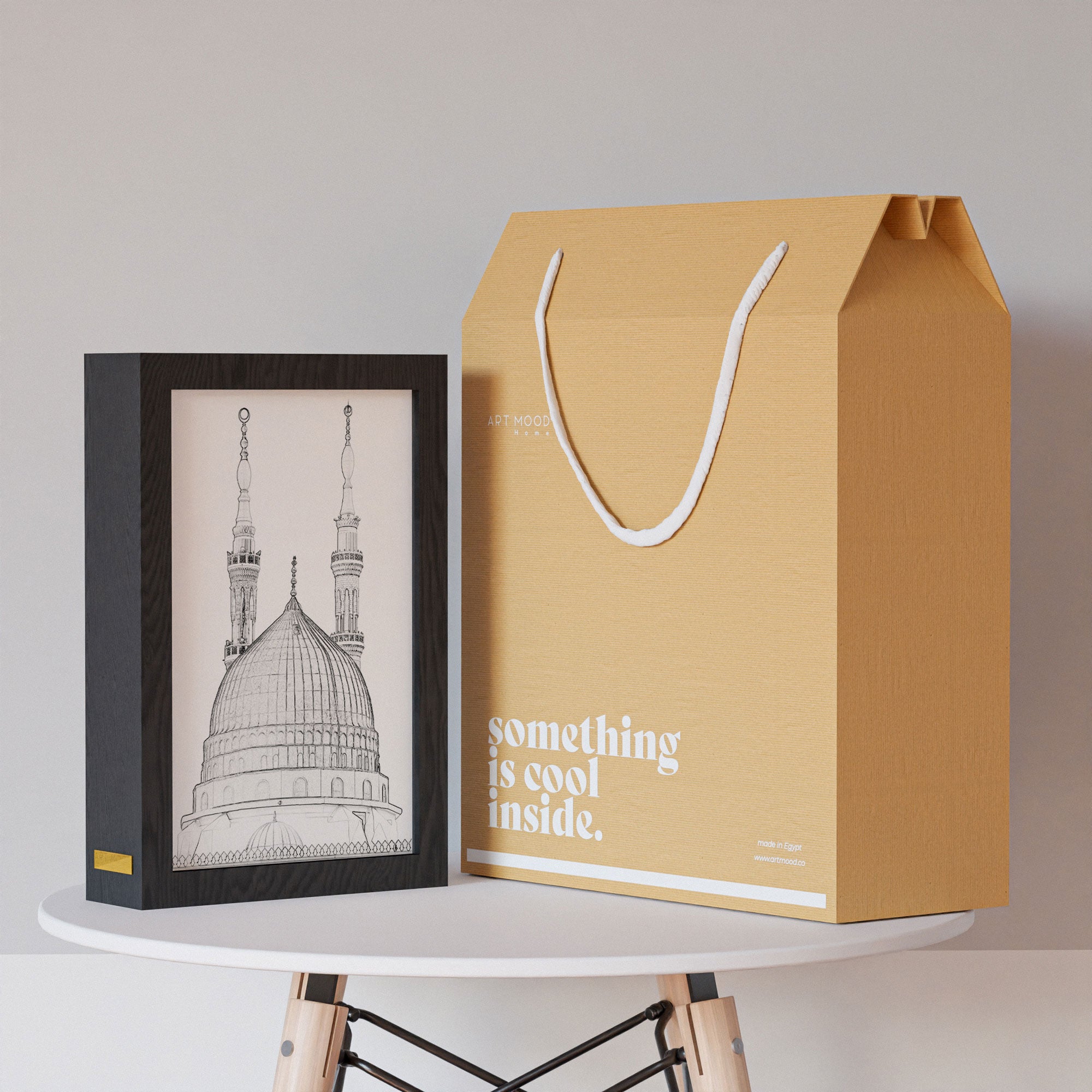 ٢ في ١ - برواز مضئ - المسجد النبوي ٢