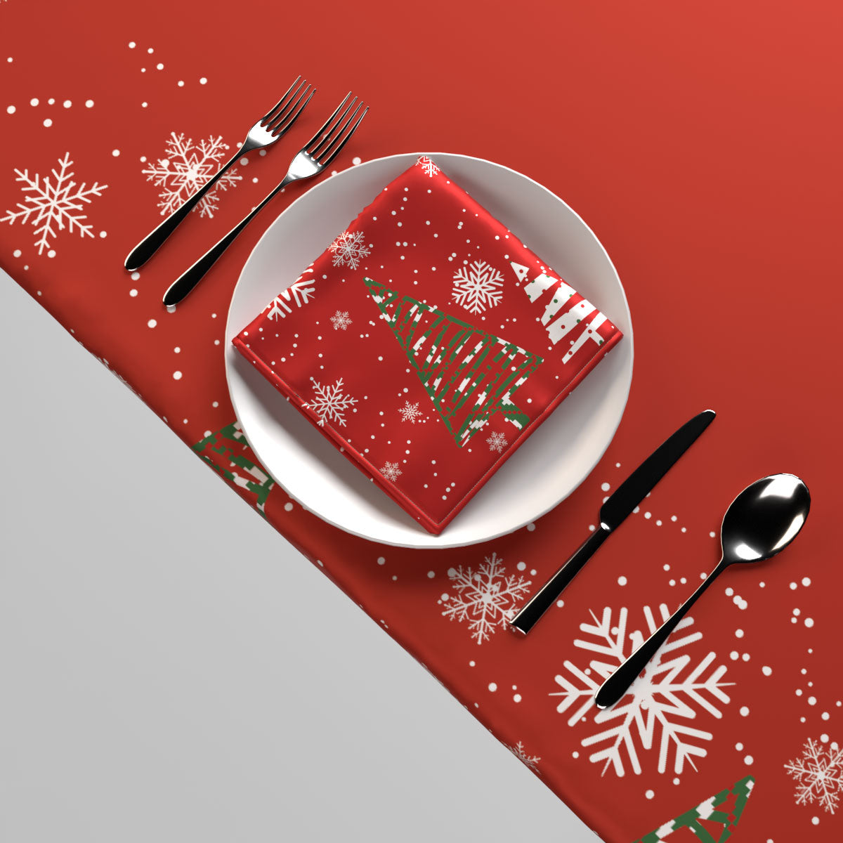 Christmas 14 Tablecloth & Napkins Set