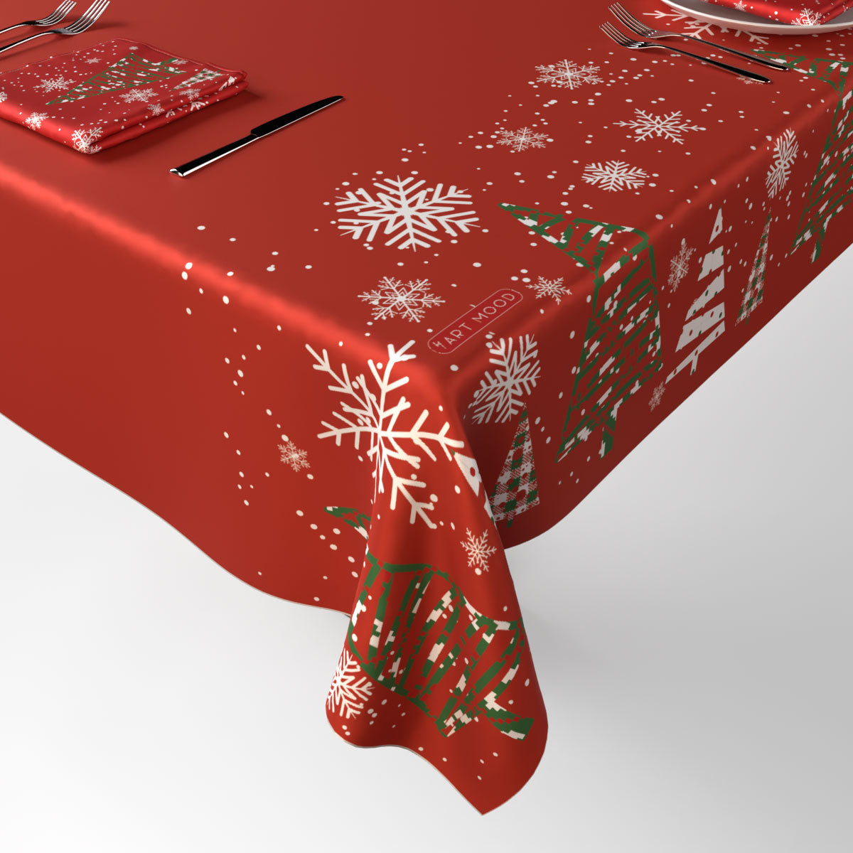 Christmas 14 Tablecloth & Napkins Set