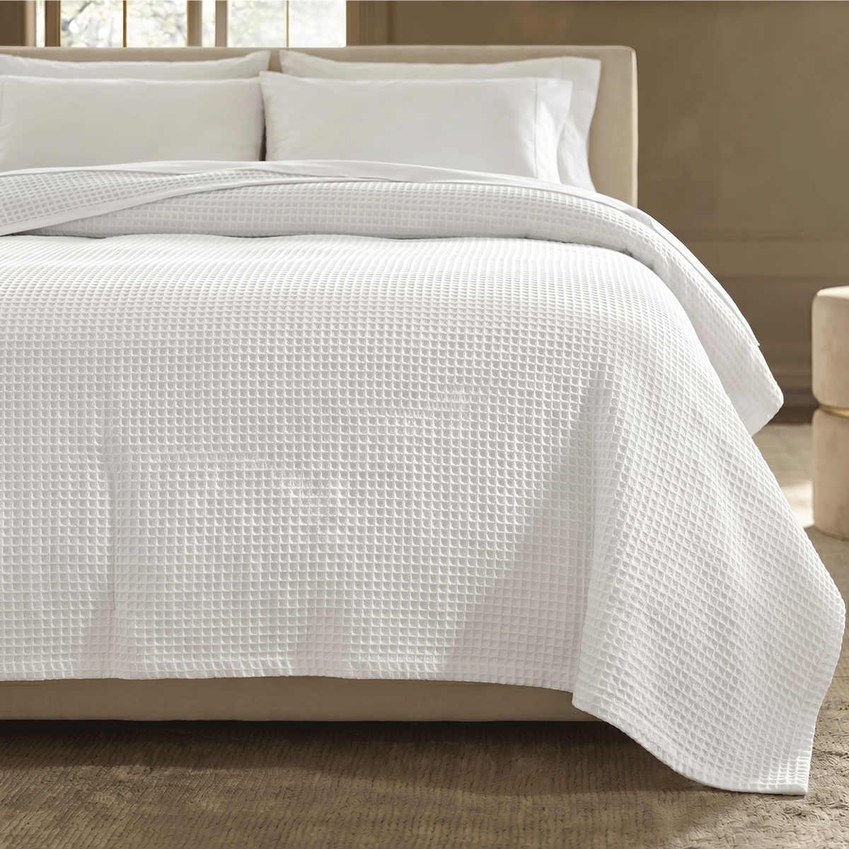 Coverlet - Waffle Weave 100% Cotton