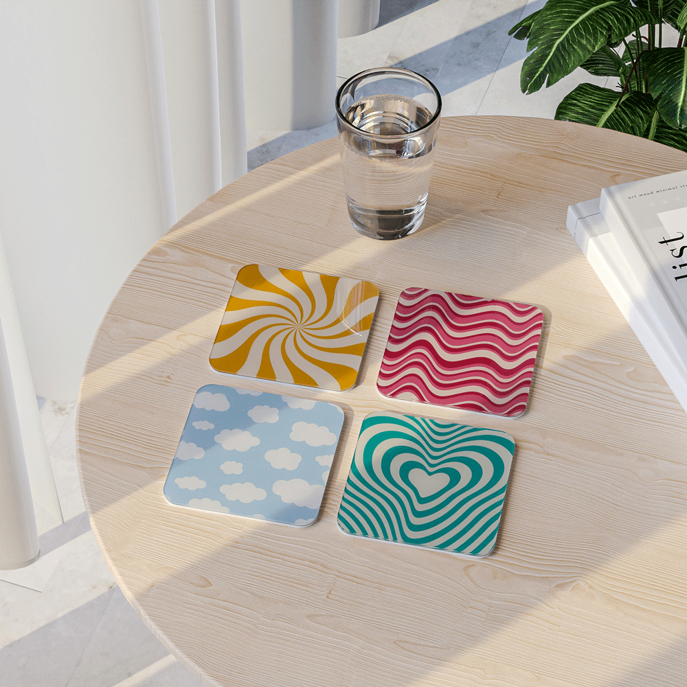 Twist - Acrylic Coaster Set