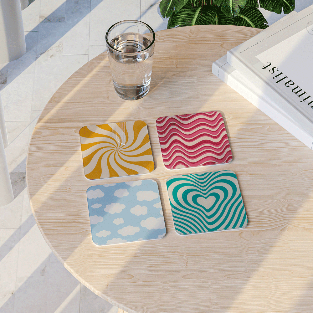 Twist - Acrylic Coaster Set