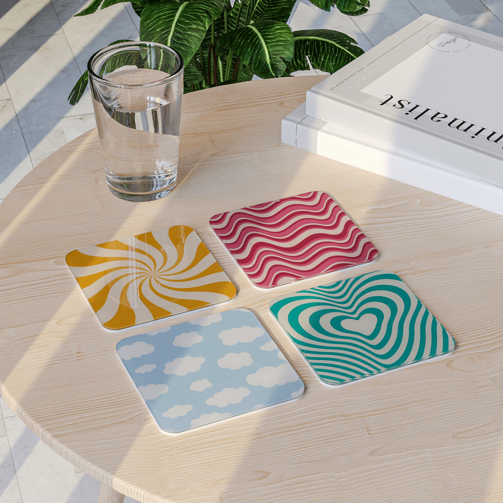 Twist - Acrylic Coaster Set