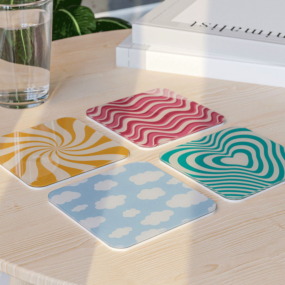 Twist - Acrylic Coaster Set
