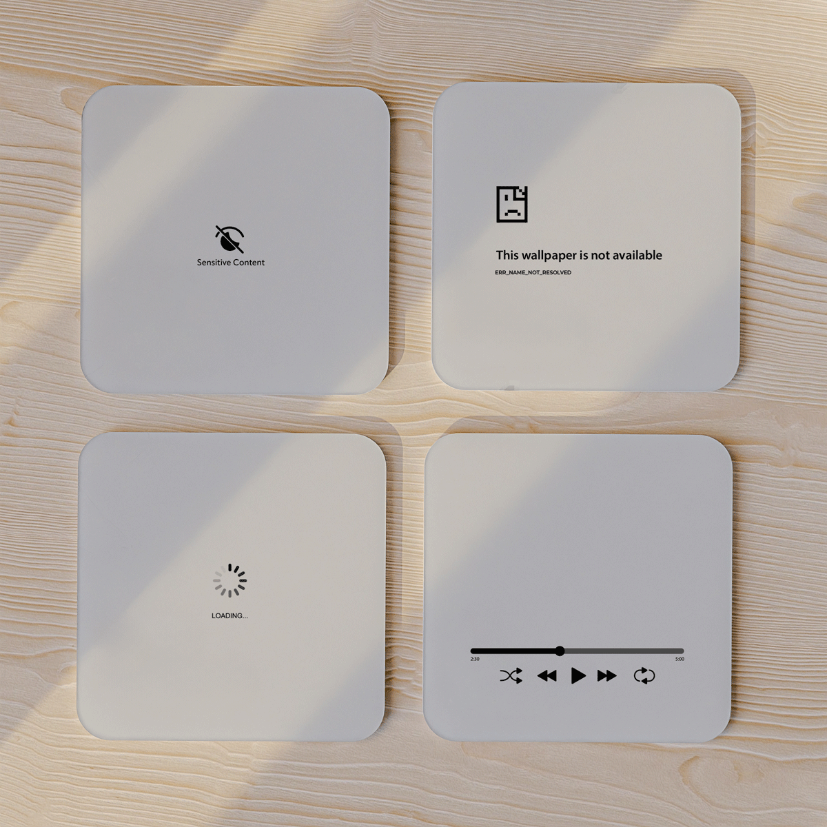 Void - Acrylic Coaster Set