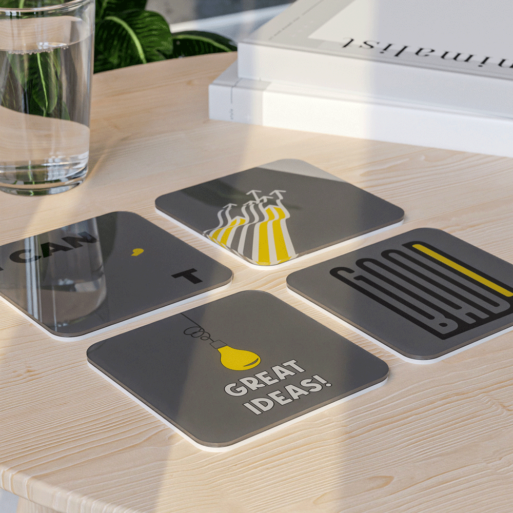 Vibe - Acrylic Coaster Set