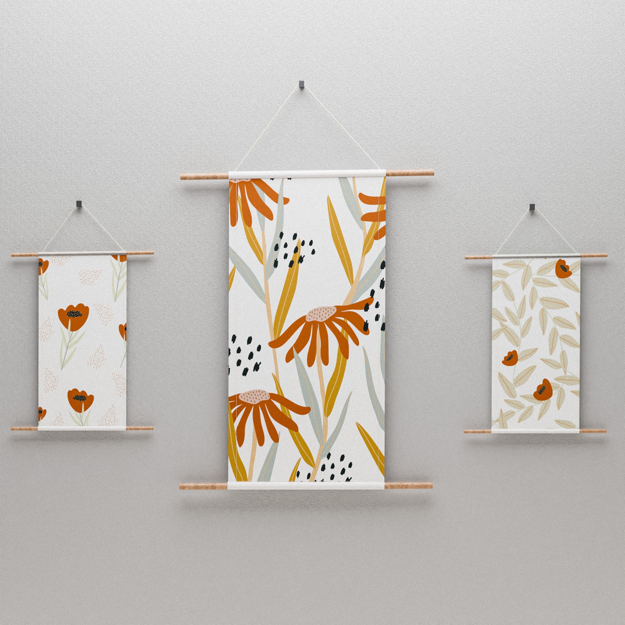 Ensemble d'affiches en tissu Oia