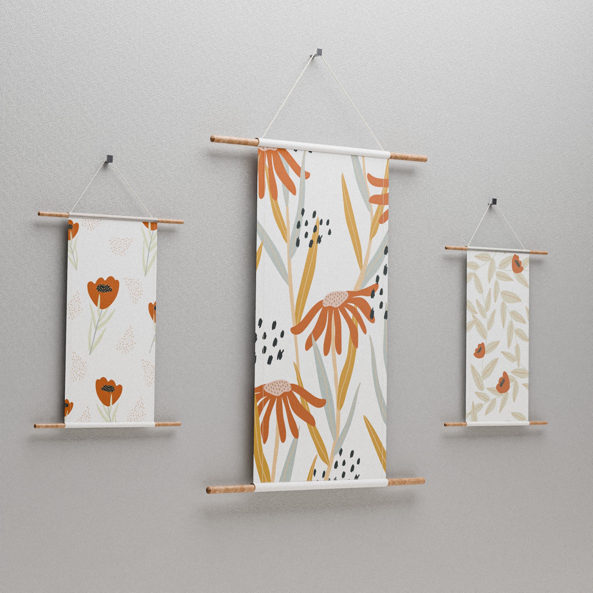 Ensemble d'affiches en tissu Oia