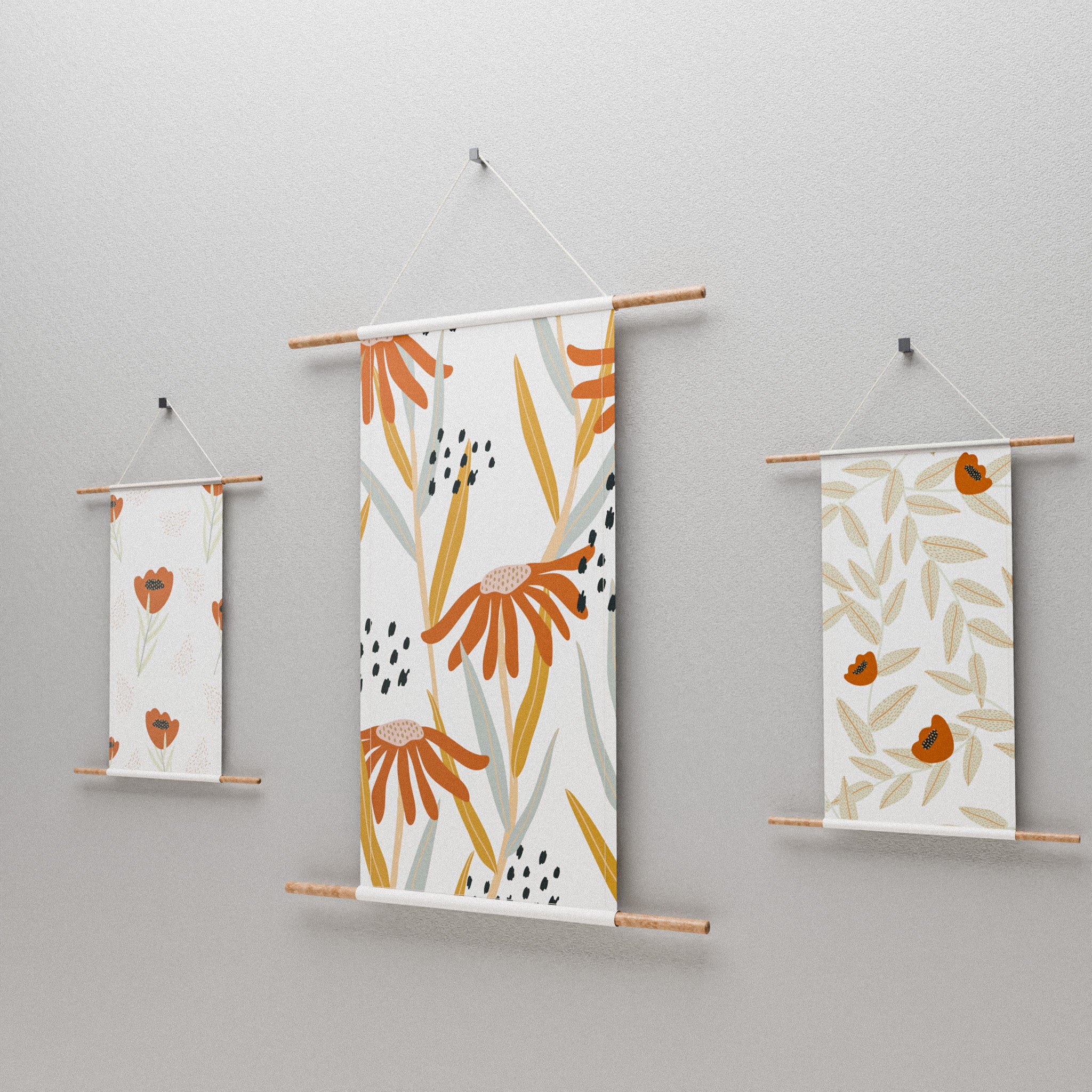 Ensemble d'affiches en tissu Oia