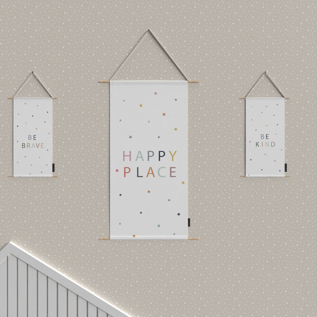 Happy Place Fabric Posters Set