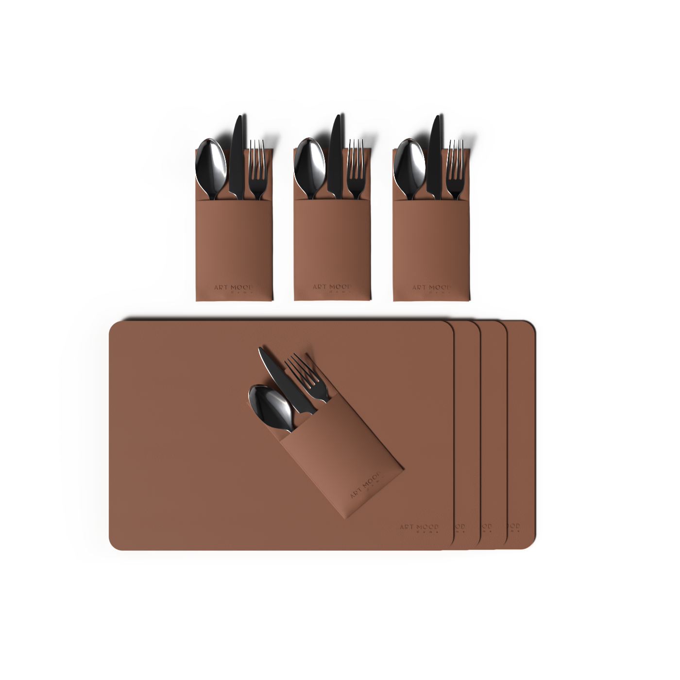 Leather Placemats & Cover holder - Havan