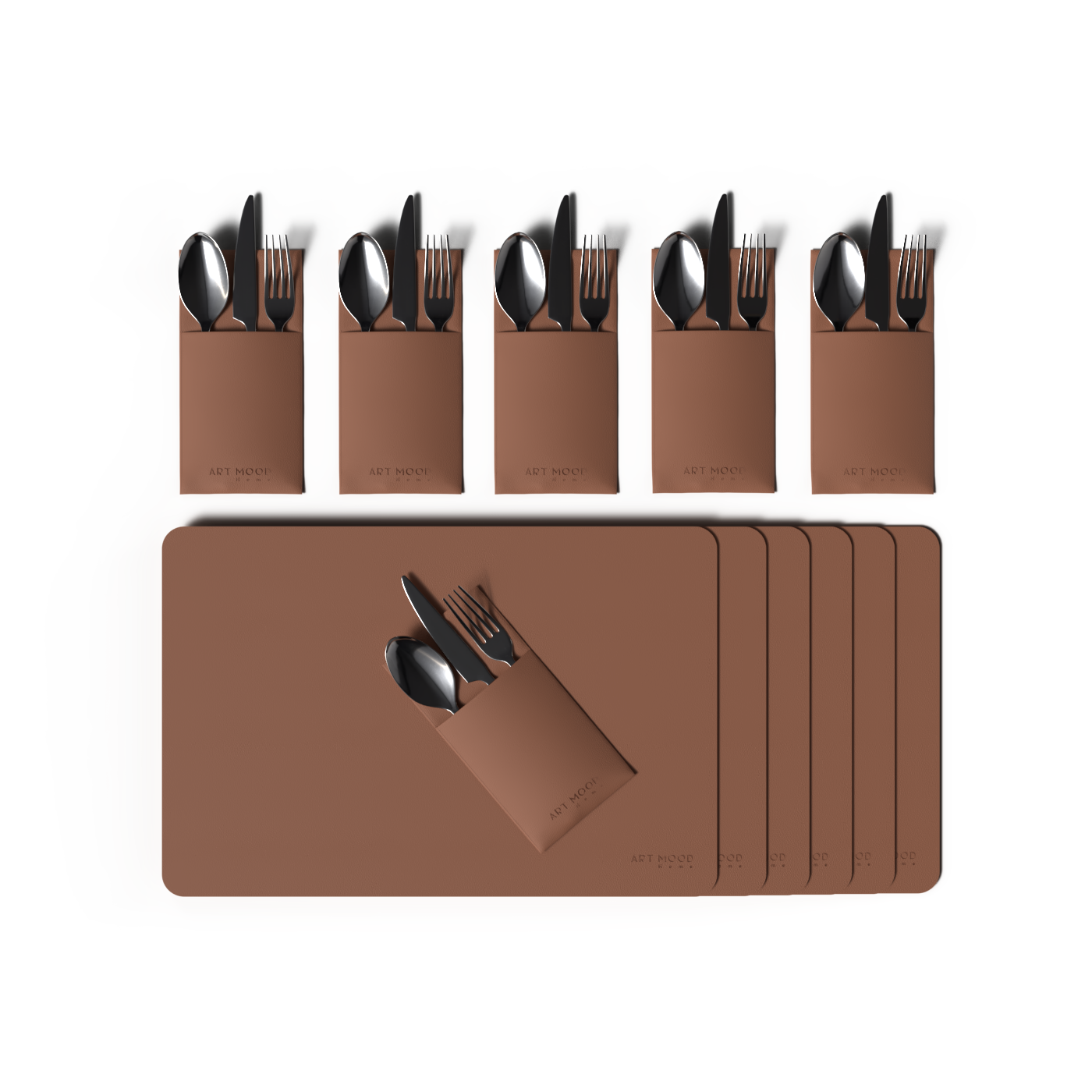 Leather Placemats & Cover holder - Havan