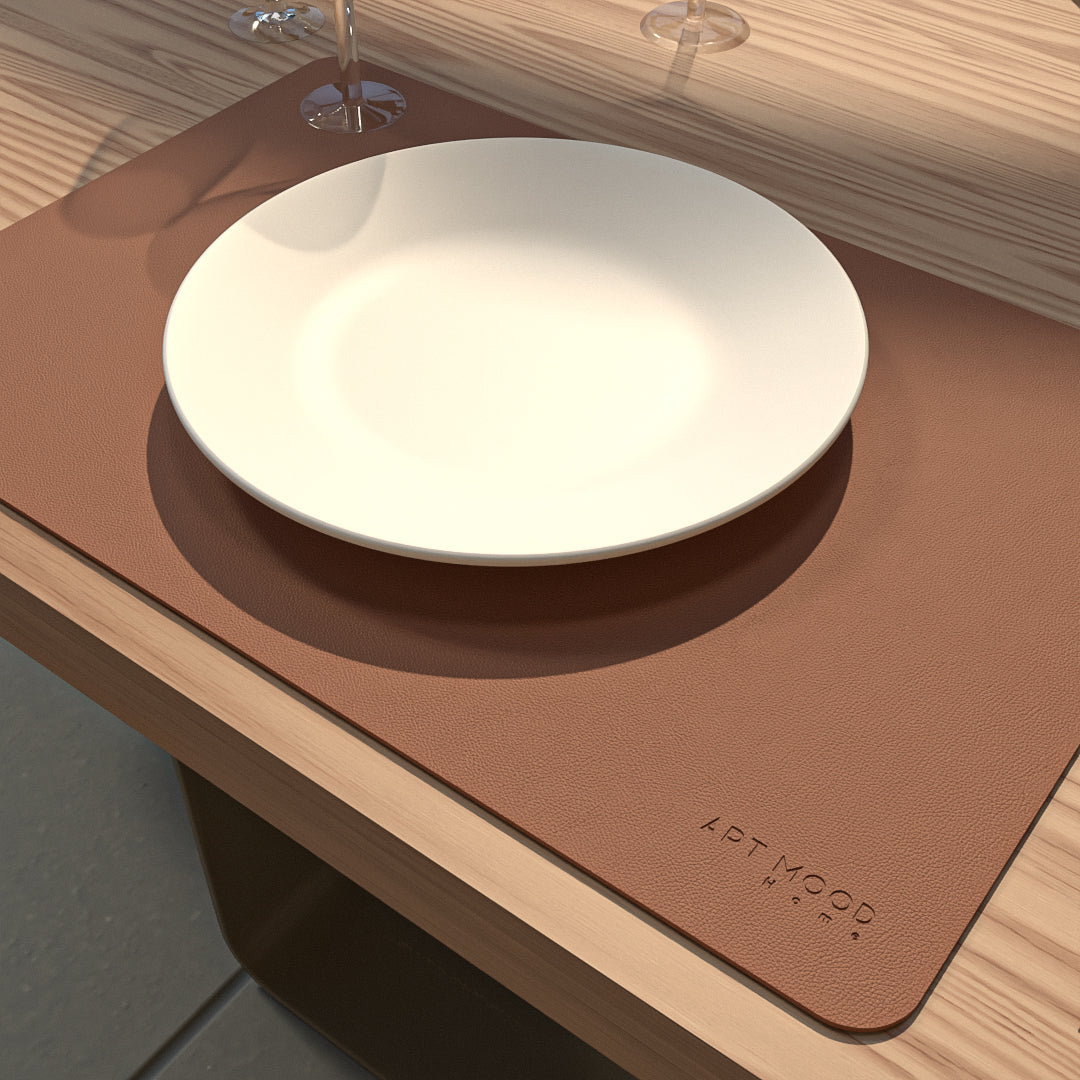 Leather Placemats & Cover holder - Havan