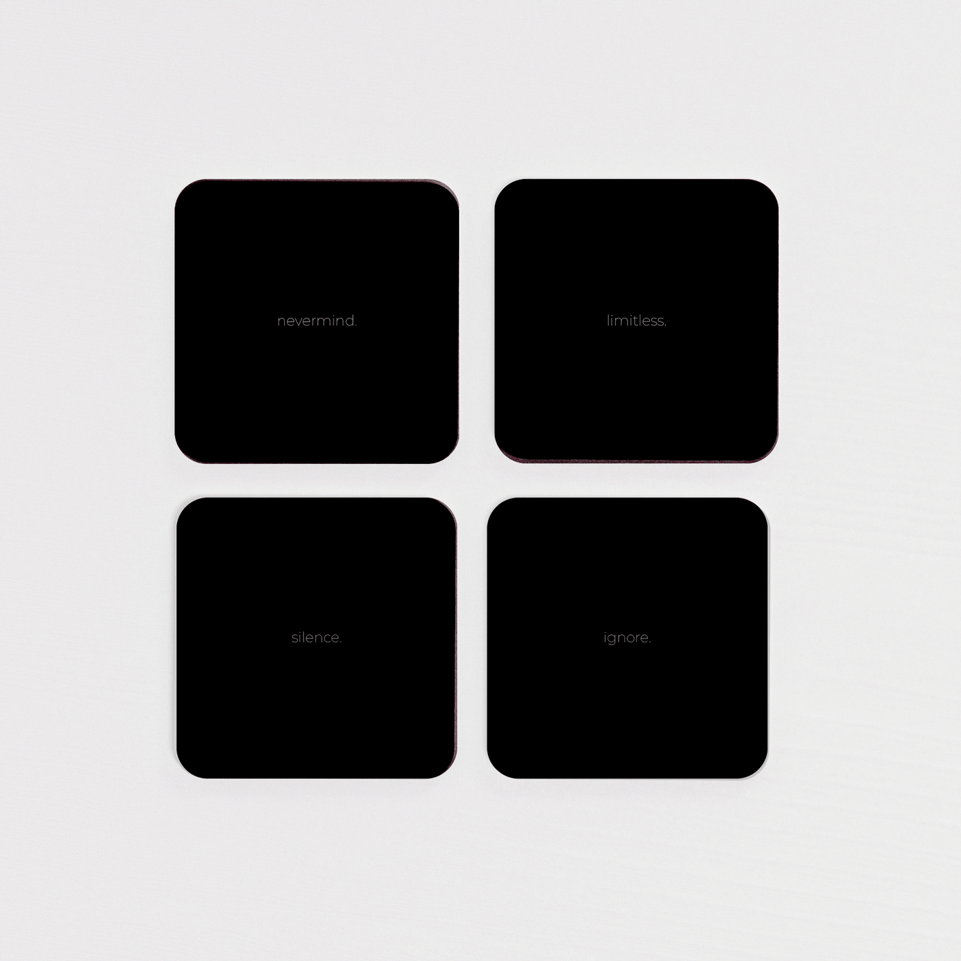 Muted - Acrylic Coaster Set