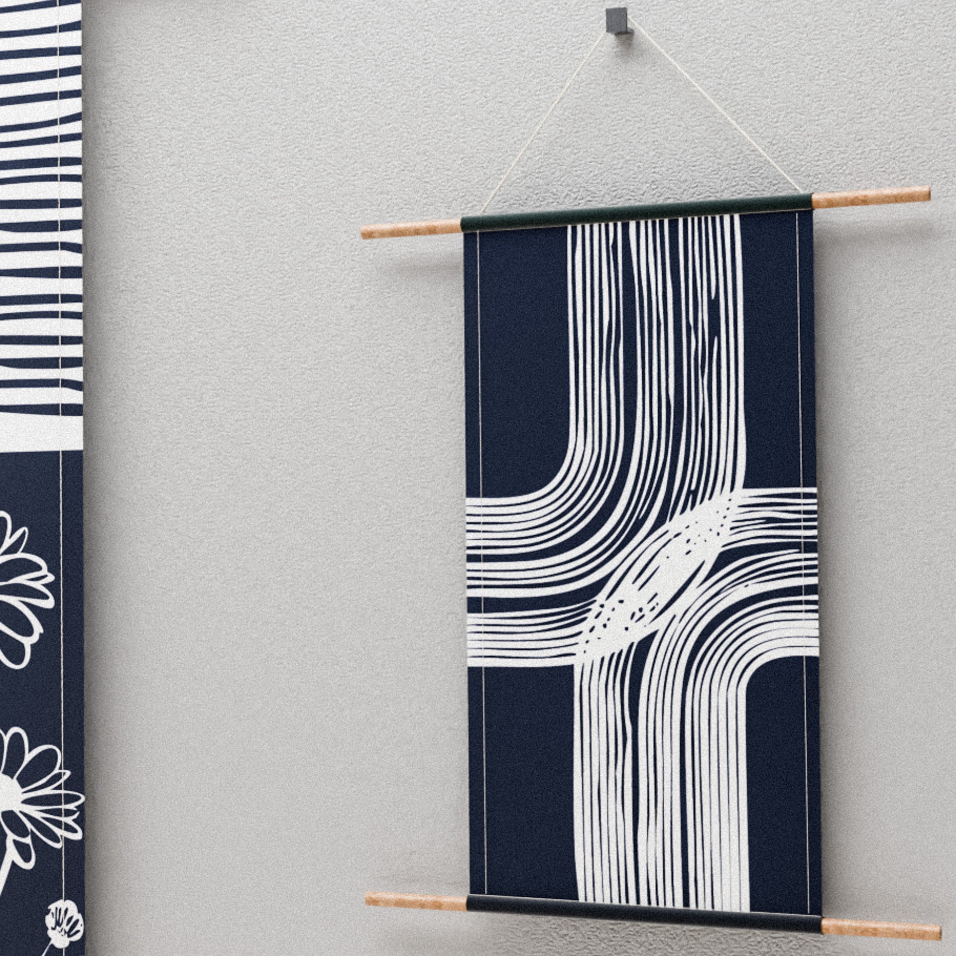 Ensemble d'affiches en tissu Oia