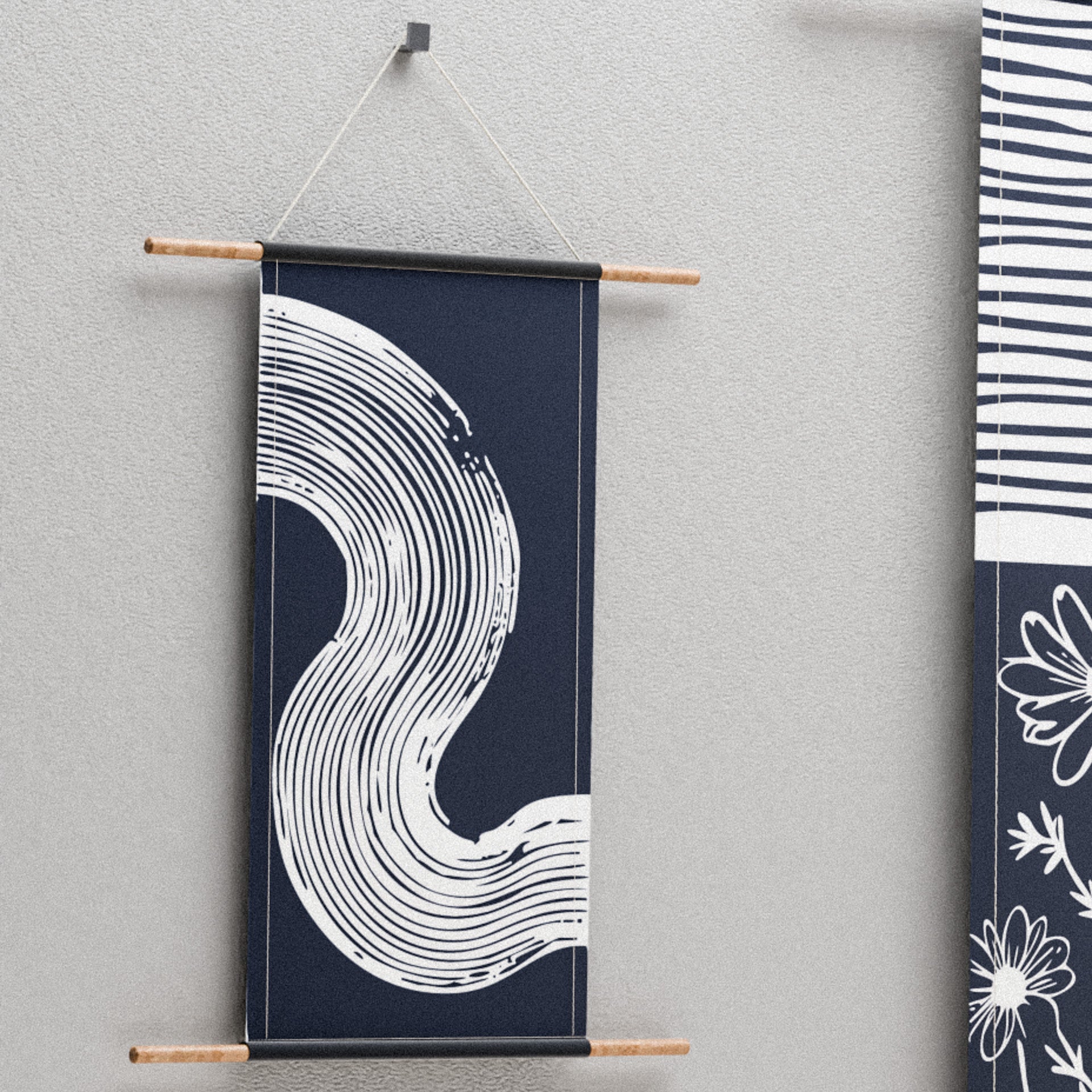 Ensemble d'affiches en tissu Oia