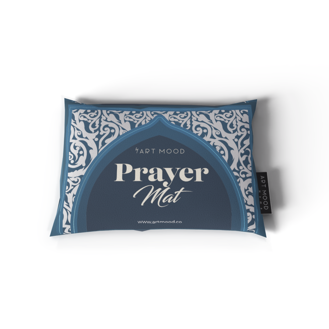 Prayer Mat AL-Hedaya Blue - Velvet