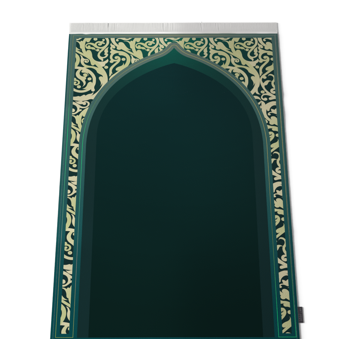 Prayer Mat AL-Hedaya Green - Velvet