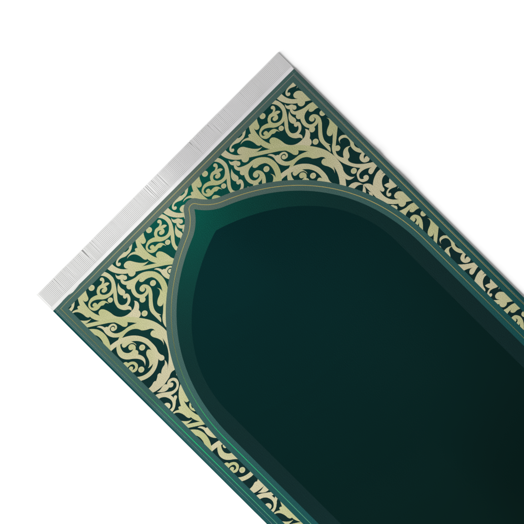 Prayer Mat AL-Hedaya Green - Velvet
