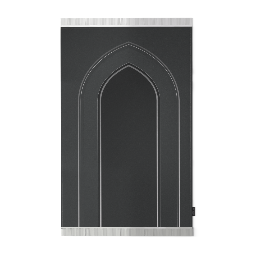 Prayer Mat AL-Taqwa Grey - Velvet