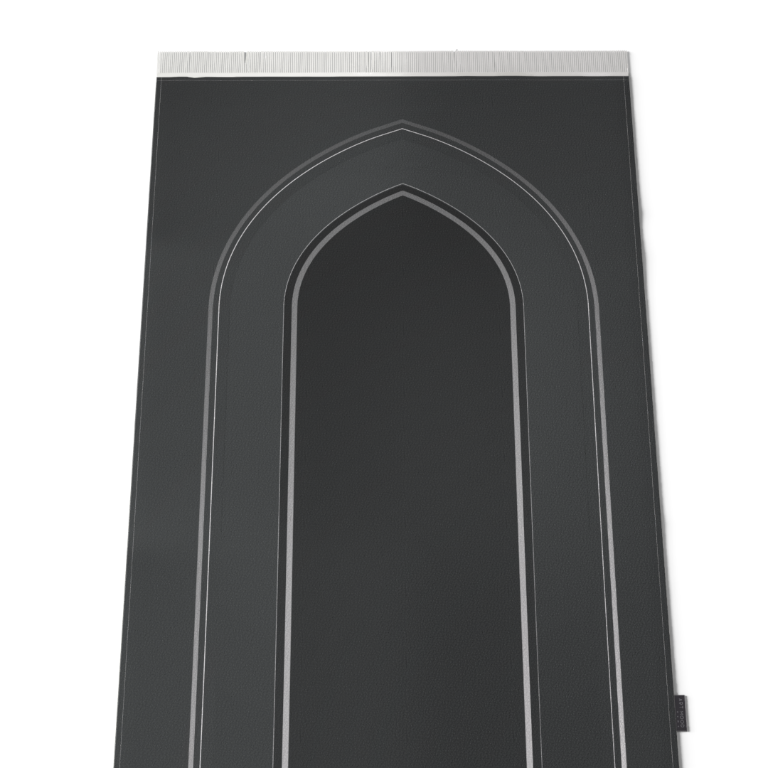 Prayer Mat AL-Taqwa Grey - Velvet