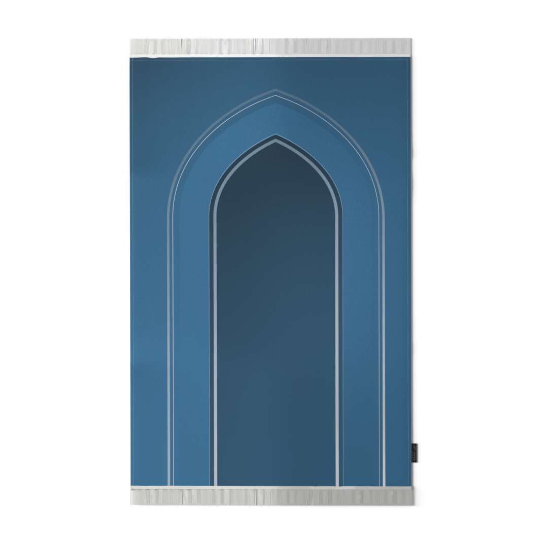 Prayer Mat AL-Taqwa Blue - Velvet