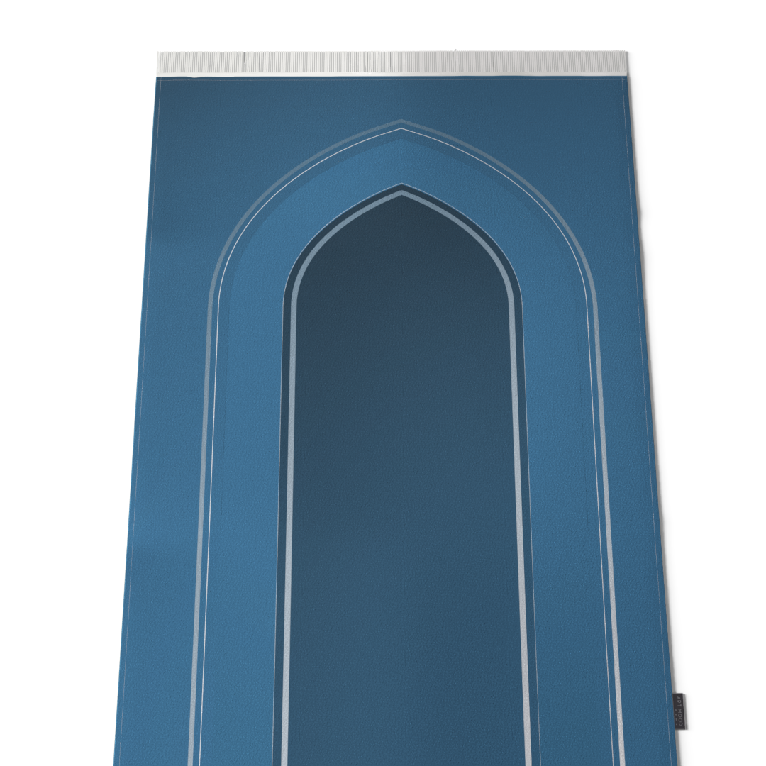 Prayer Mat AL-Taqwa Blue - Velvet