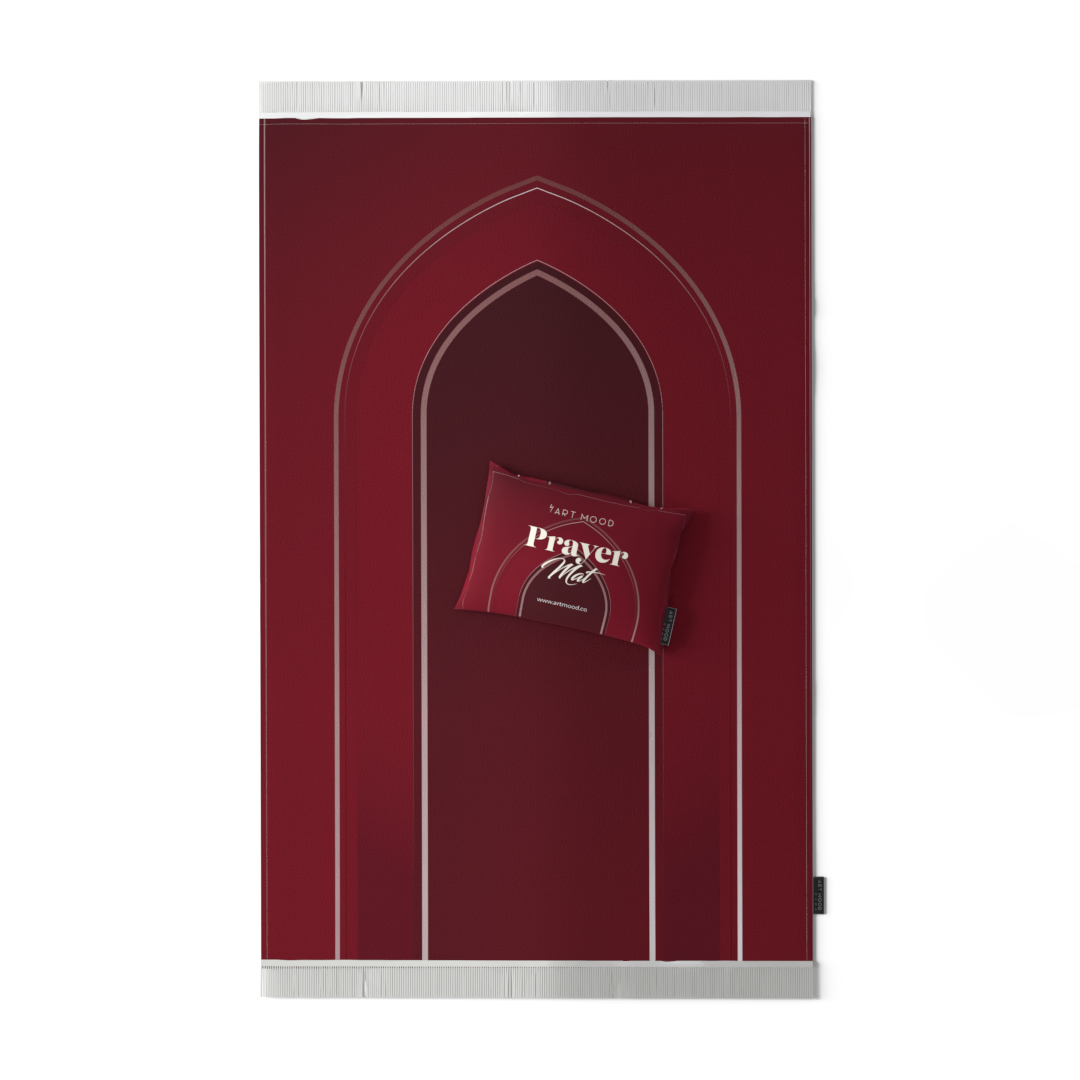 Prayer Mat AL-Taqwa Red - Velvet