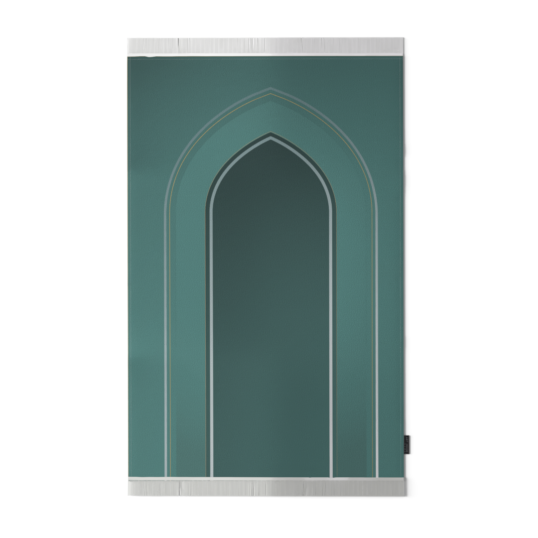 Prayer Mat AL-Taqwa Green - Velvet