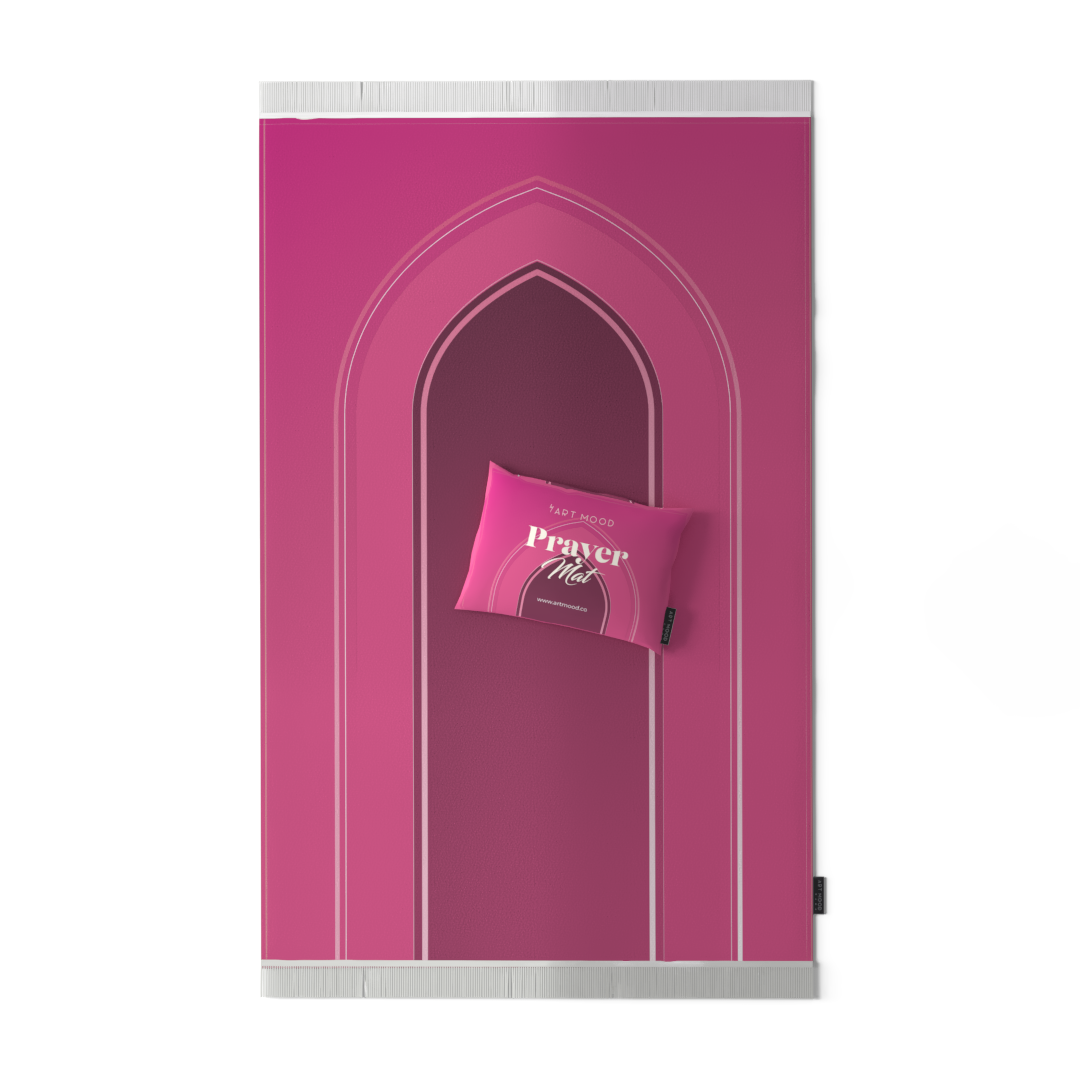 Prayer Mat AL-Taqwa Pink - Velvet
