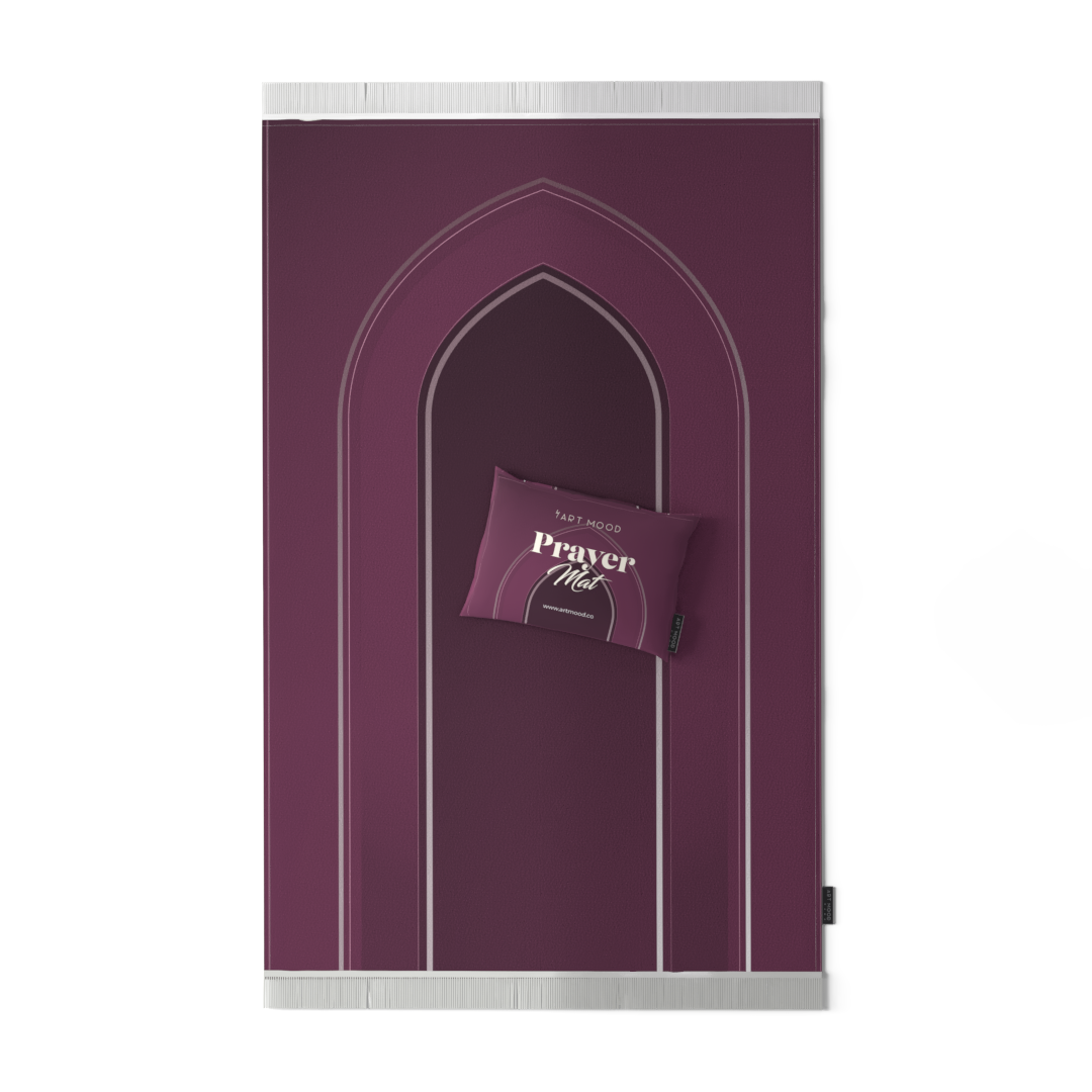 Prayer Mat AL-Taqwa Purple - Velvet