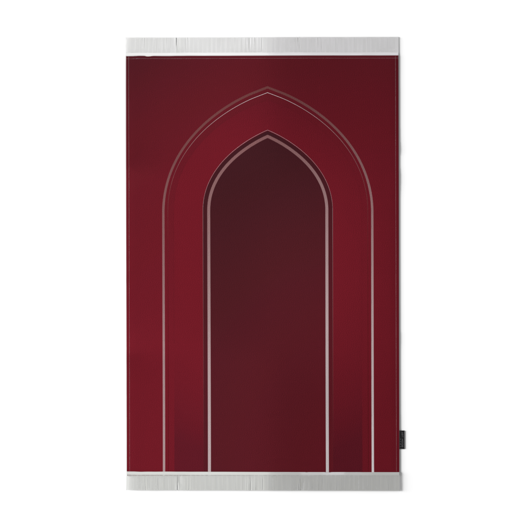 Prayer Mat AL-Taqwa Red - Velvet