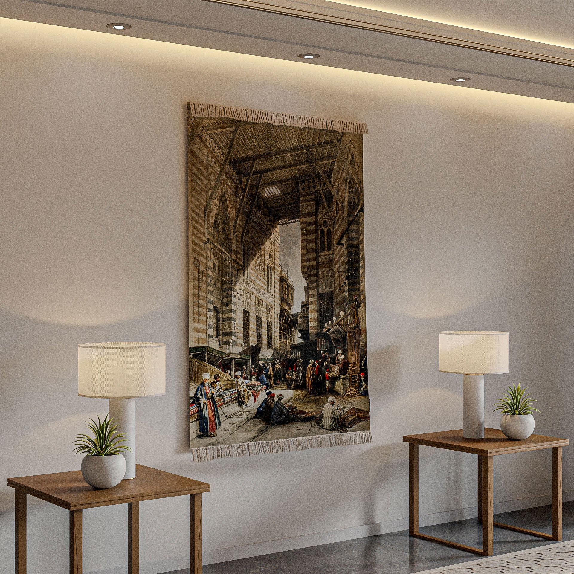 سجادة حائط - رسم توضيحي لبازار الحرير