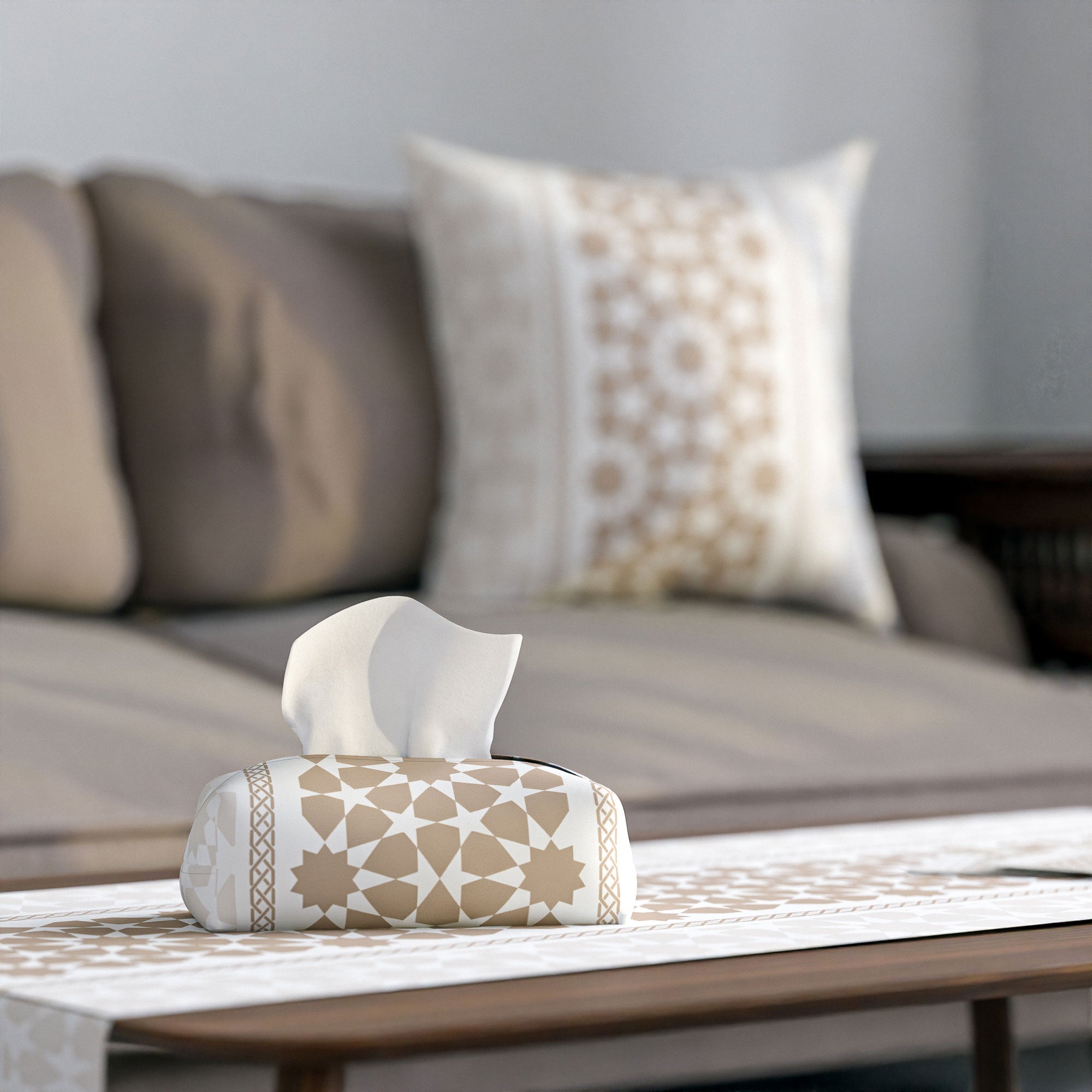 علبة مناديل - قماش - اواسيس