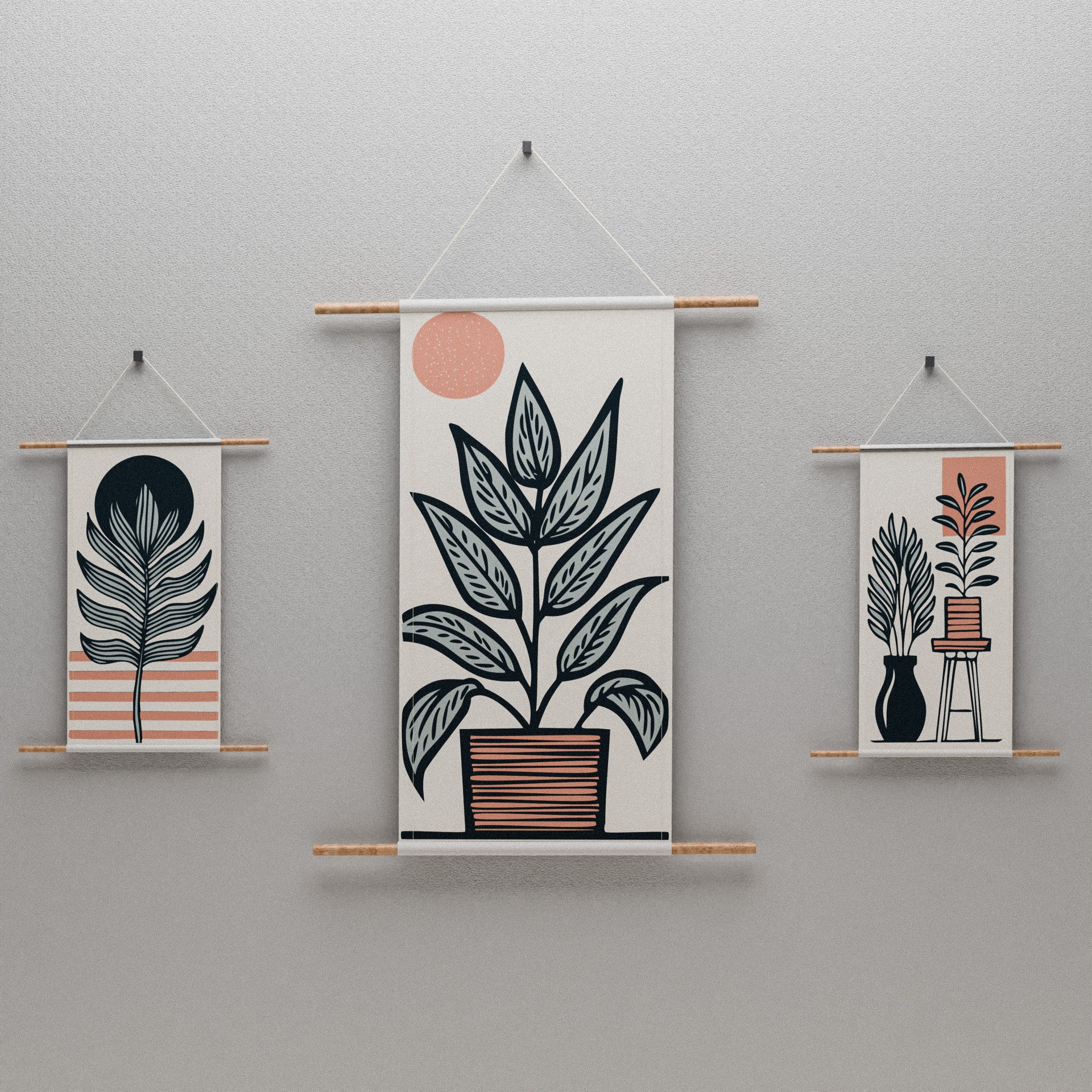 Ensemble d'affiches en tissu Arches