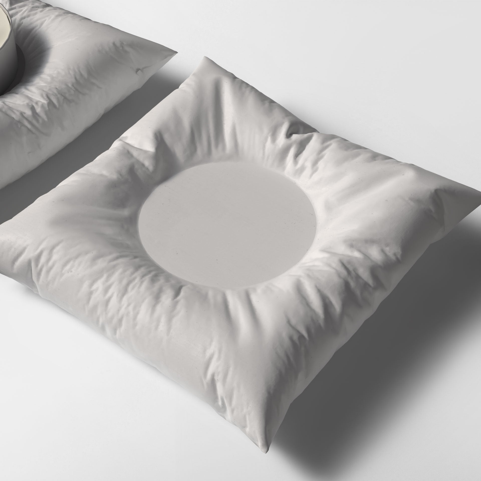 Handmade Cement Pillow Shape Candle Holder - Set of 3