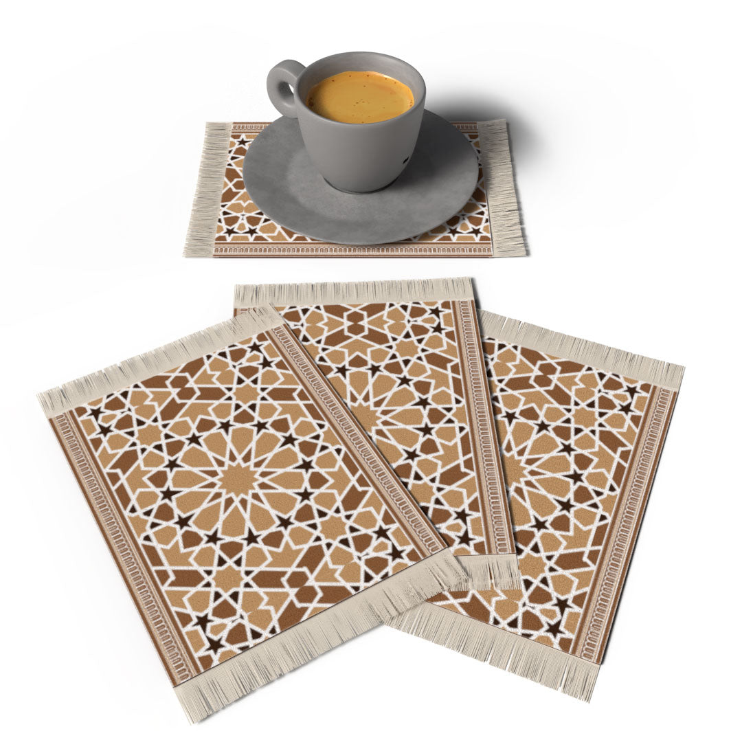 Atlas - ENSEMBLE DE DESSOUS DE VERRE TAPIS