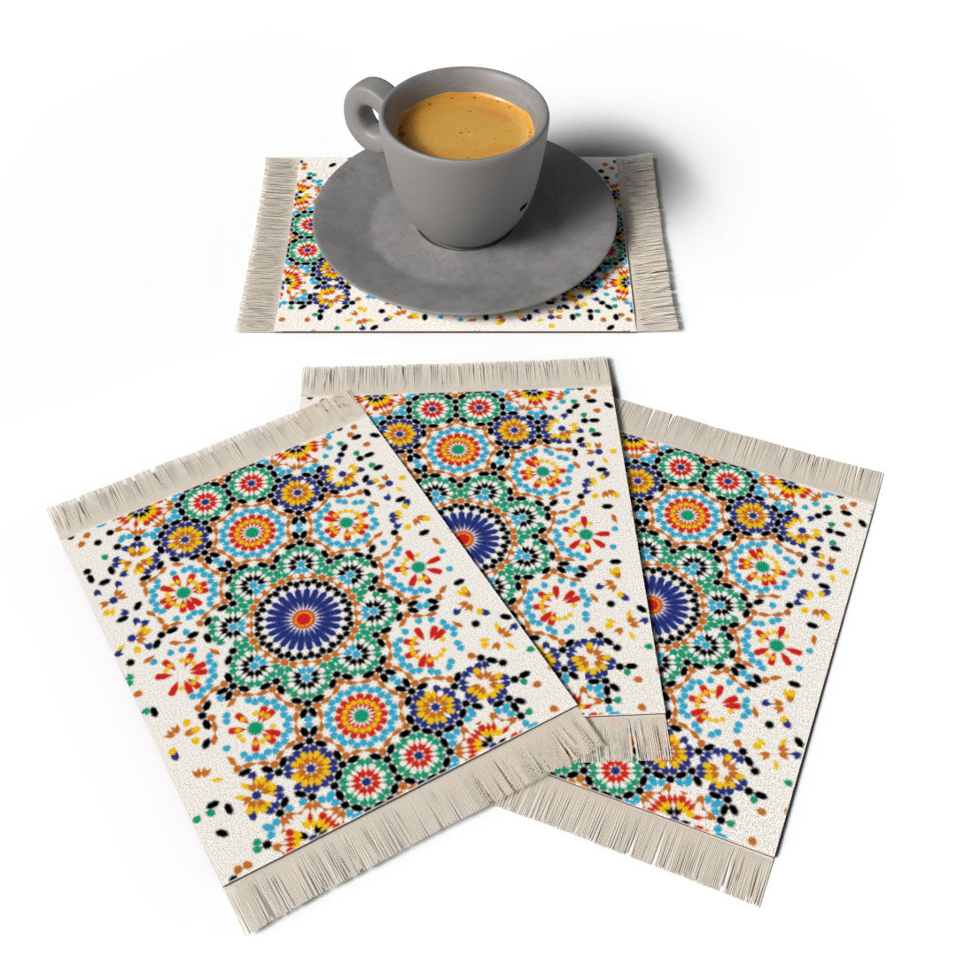 Atlas - ENSEMBLE DE DESSOUS DE VERRE TAPIS