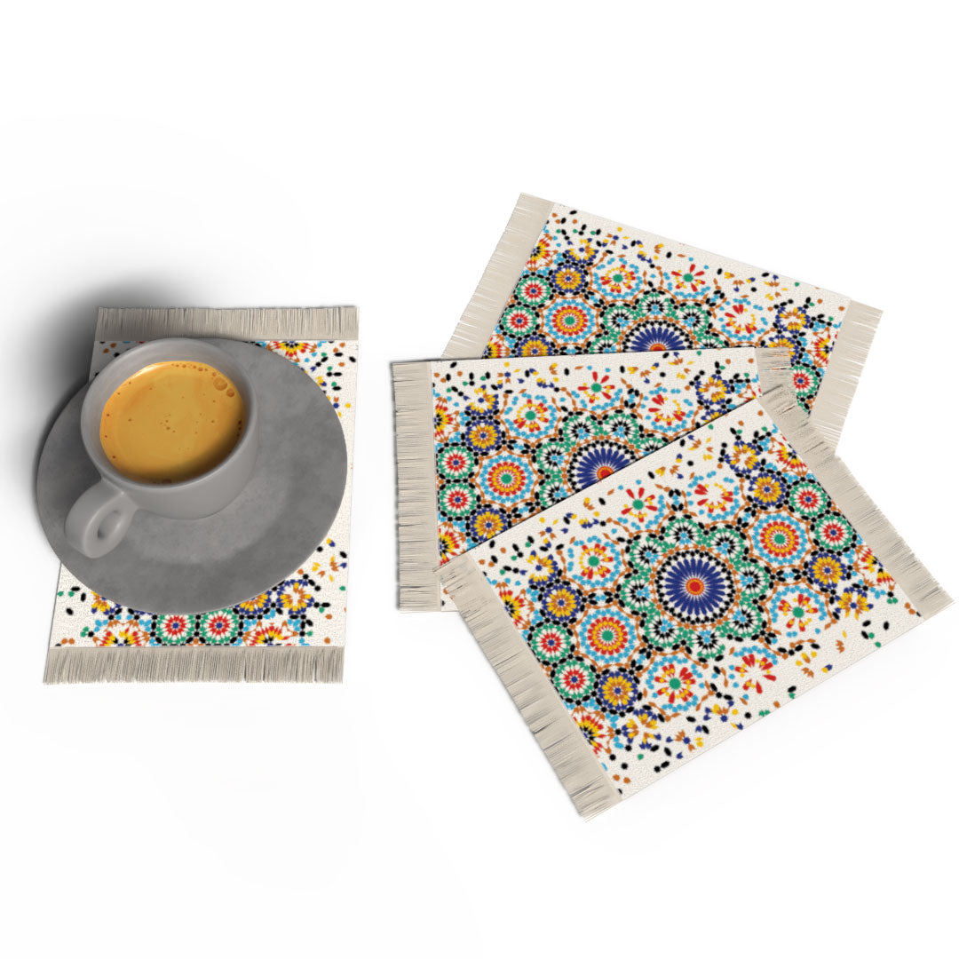 Atlas - ENSEMBLE DE DESSOUS DE VERRE TAPIS